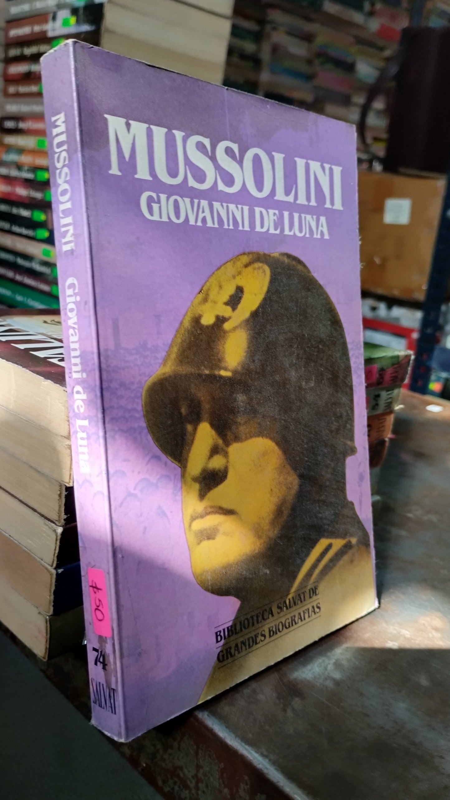 MUSSOLINI POR GIOVANNI DE LUNA LIBRO USADO HISTORIA ALDAMA