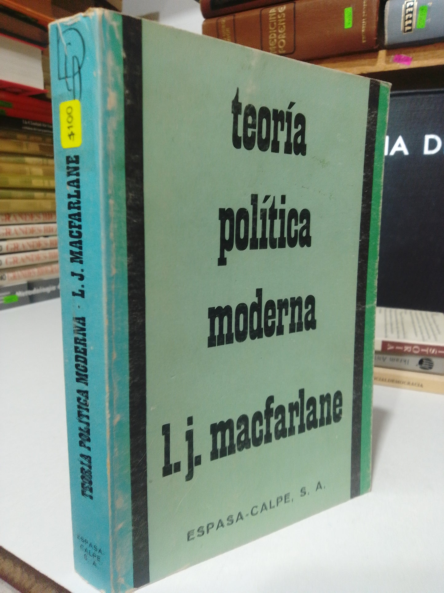 TEORIA POLITICA MODERNA POR L.J.MACFARLANE USADO FILOSOFIA JUAREZ