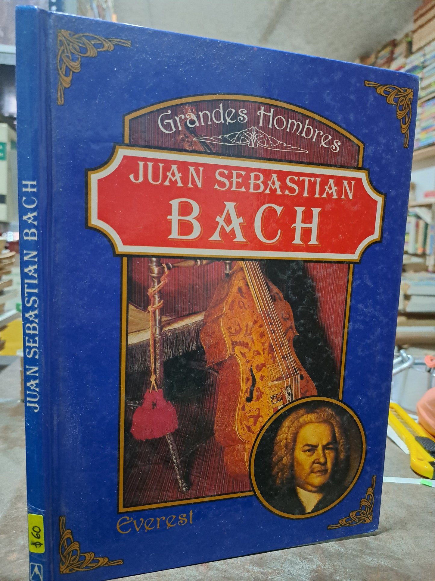 JUAN SEBASTIAN BACH GRANDES HOMBRES USADO ARTE ALDAMA