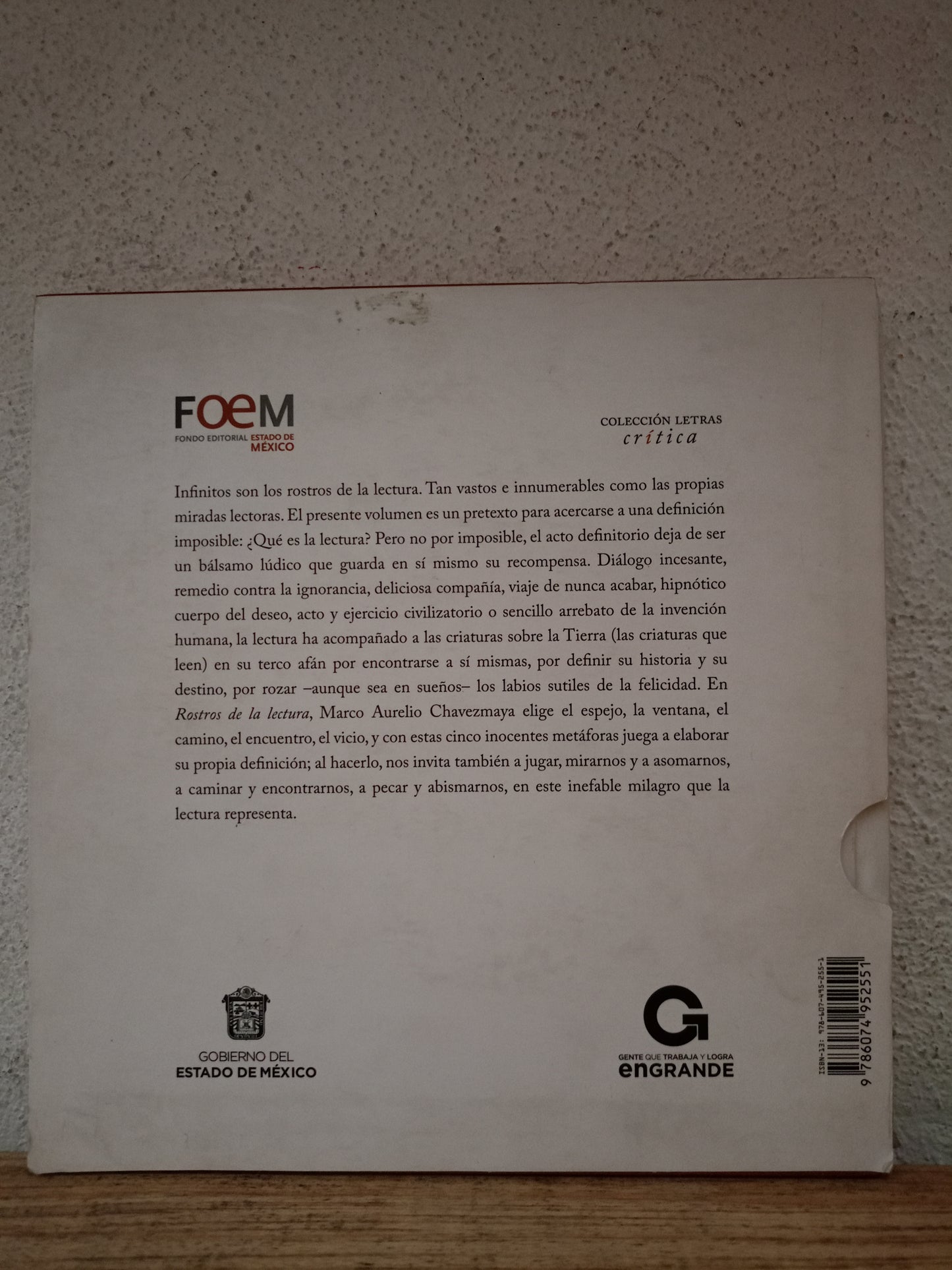 ROSTROS DE LA LECTURA POR MARCO AURELIO CHÁVEZMAYA USADO NOVELA LITERARIO 305