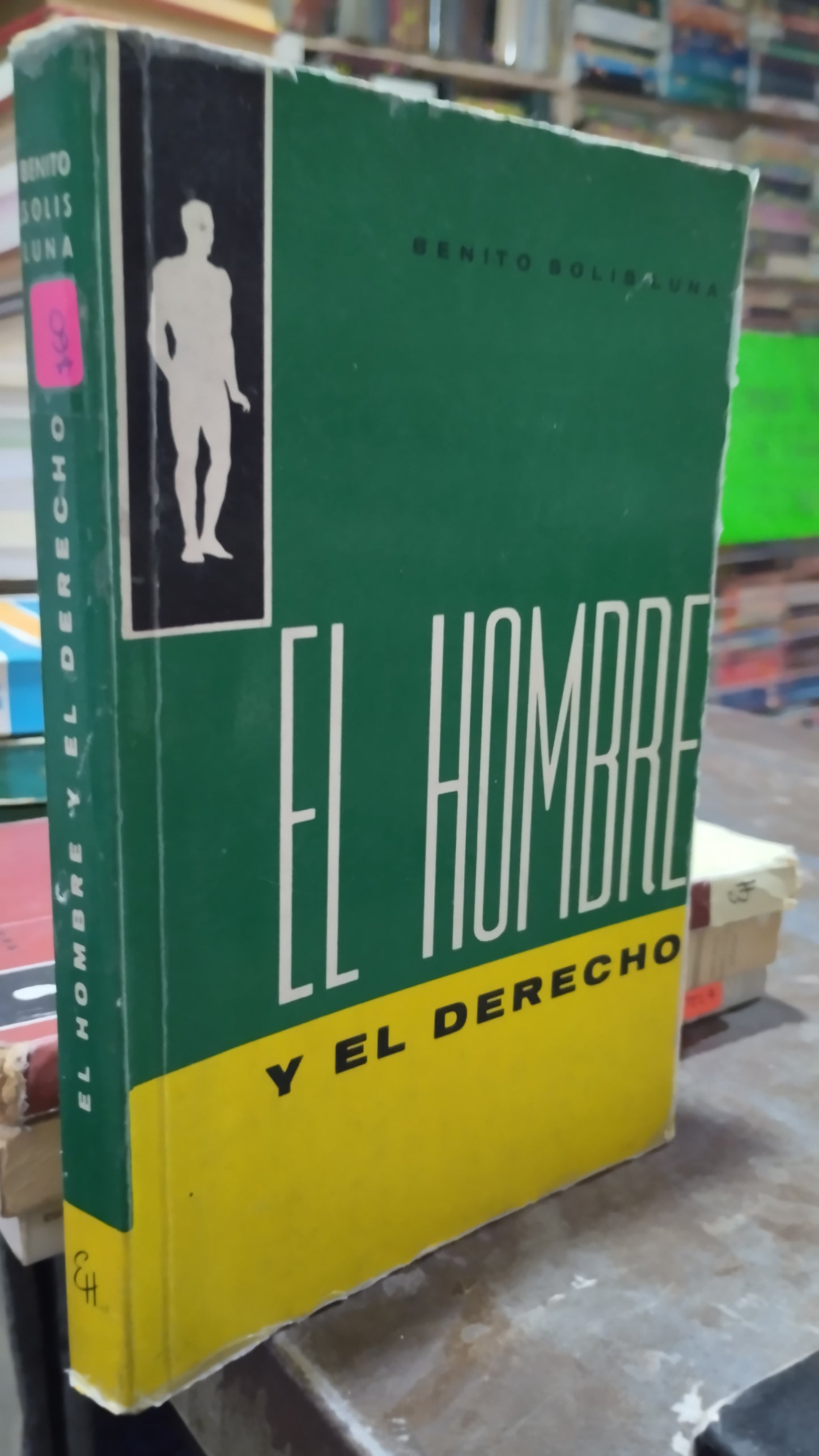 EL HOMBRE Y EL DERECHO POR BENITO SOLIS LUNA LIBRO USADO DERECHO ALDAMA