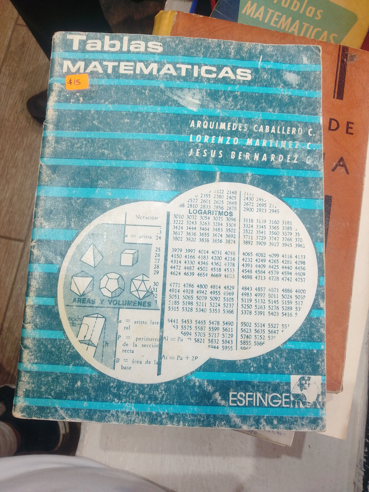 TABLAS MATEMATICAS POR ARQUIMEDES CABALLERO USADO MATEMATICAS JUAREZ 515