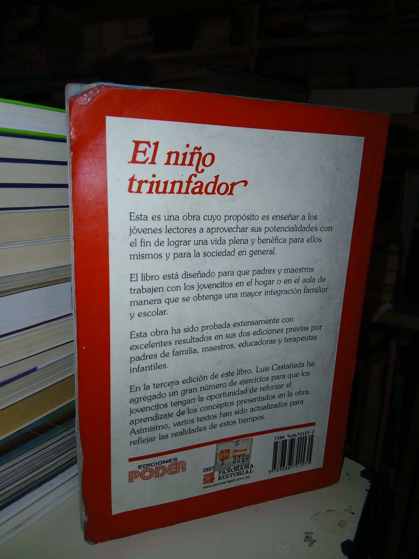EL NIÑO TRIUNFADOR POR LUIS CASTAÑEDA USADO SUPERACIÓN PERSONAL LITERARIO 207