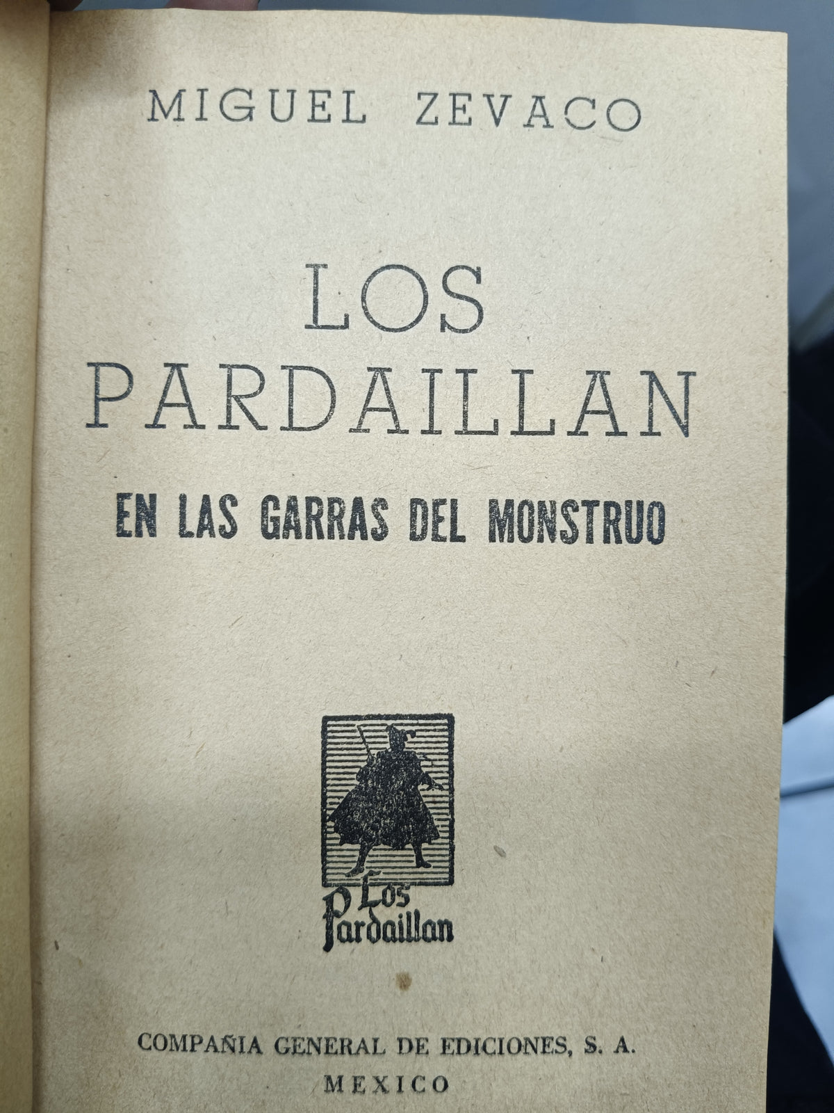 LOS PARDAILLAN POR MIGUEL ZEVACO USADO NOVELA JUAREZ 507