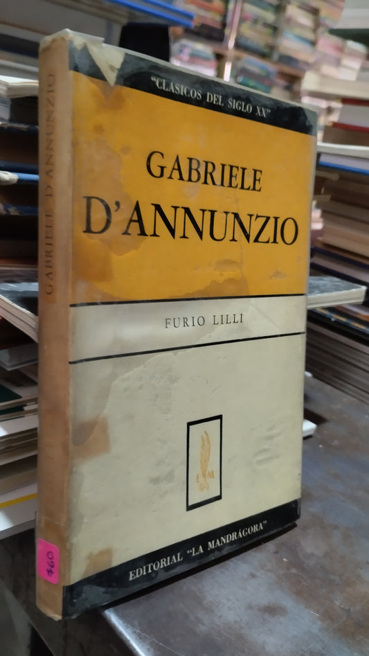 GABRIELE D ANNUNZIO POR FURIO LILLI LIBRO USADO POESIA ALDAMA