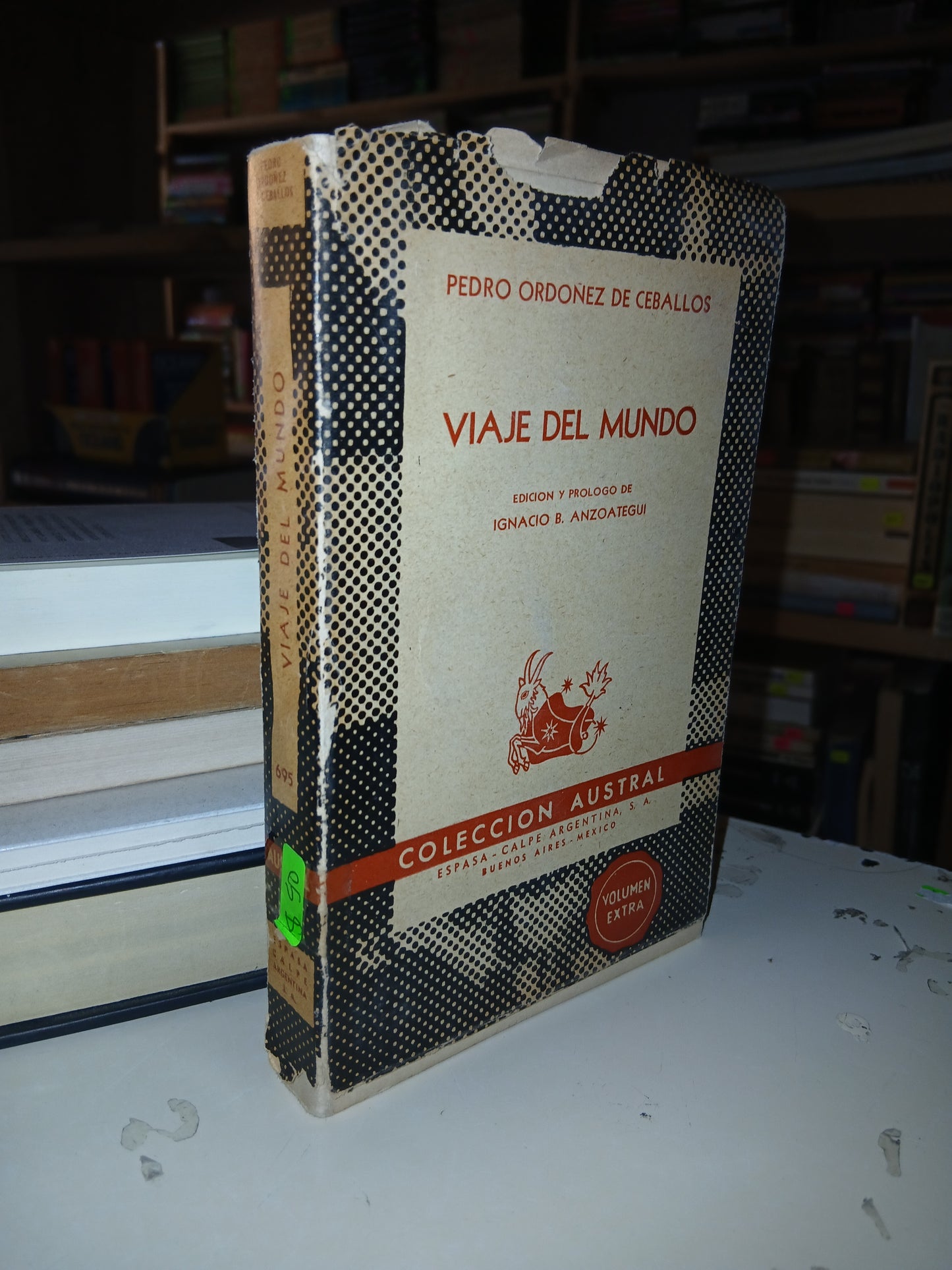 VIAJE DEL MUNDO POR PEDRO ORDOÑEZ DE CEBALLOS USADO NOVELA LITERARIO 207