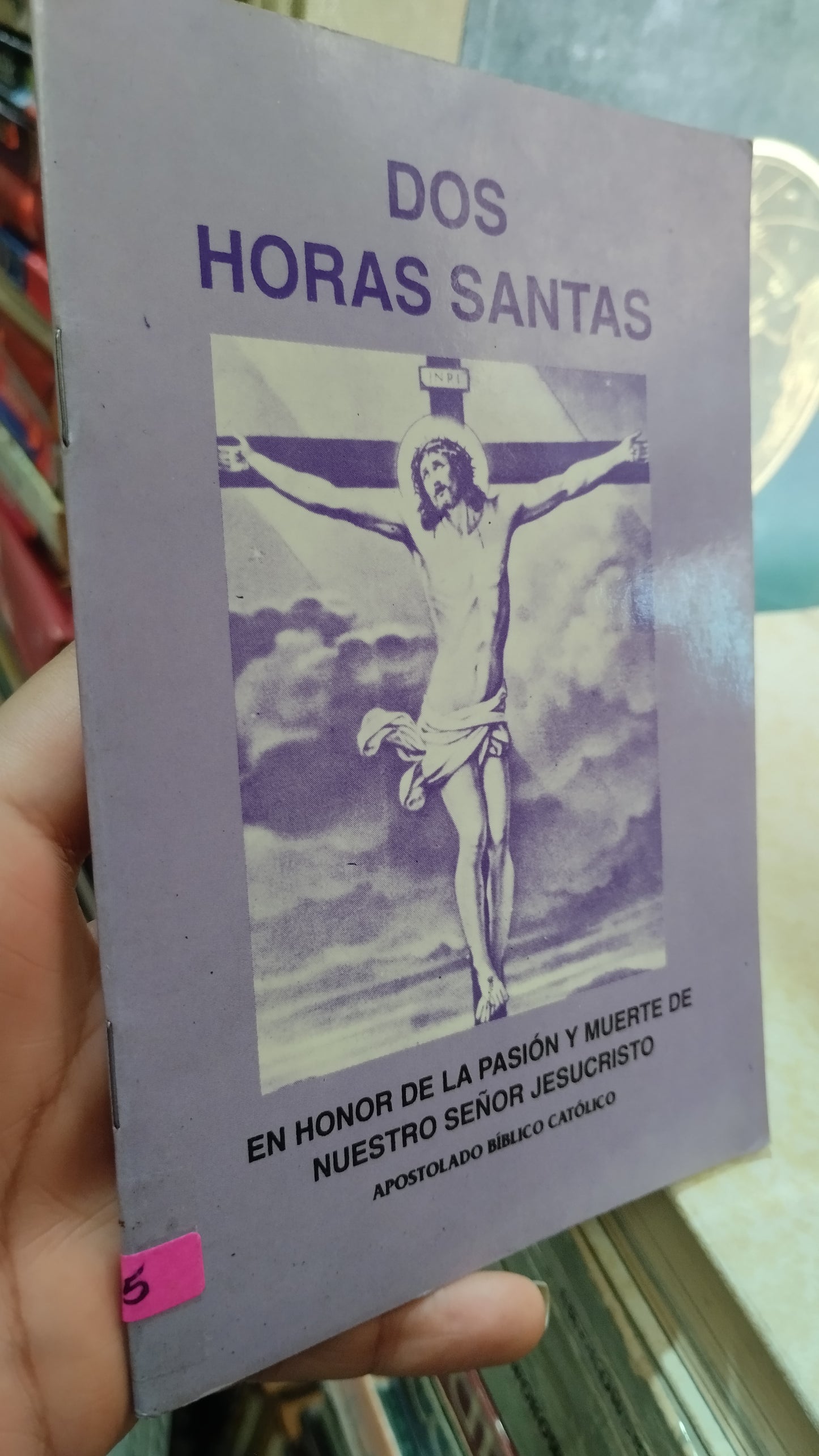 DOS HORAS SANTAS POR APOSTOLADO BIBLICO CATOLICO LIBRO USADO RELIGION ALDAMA