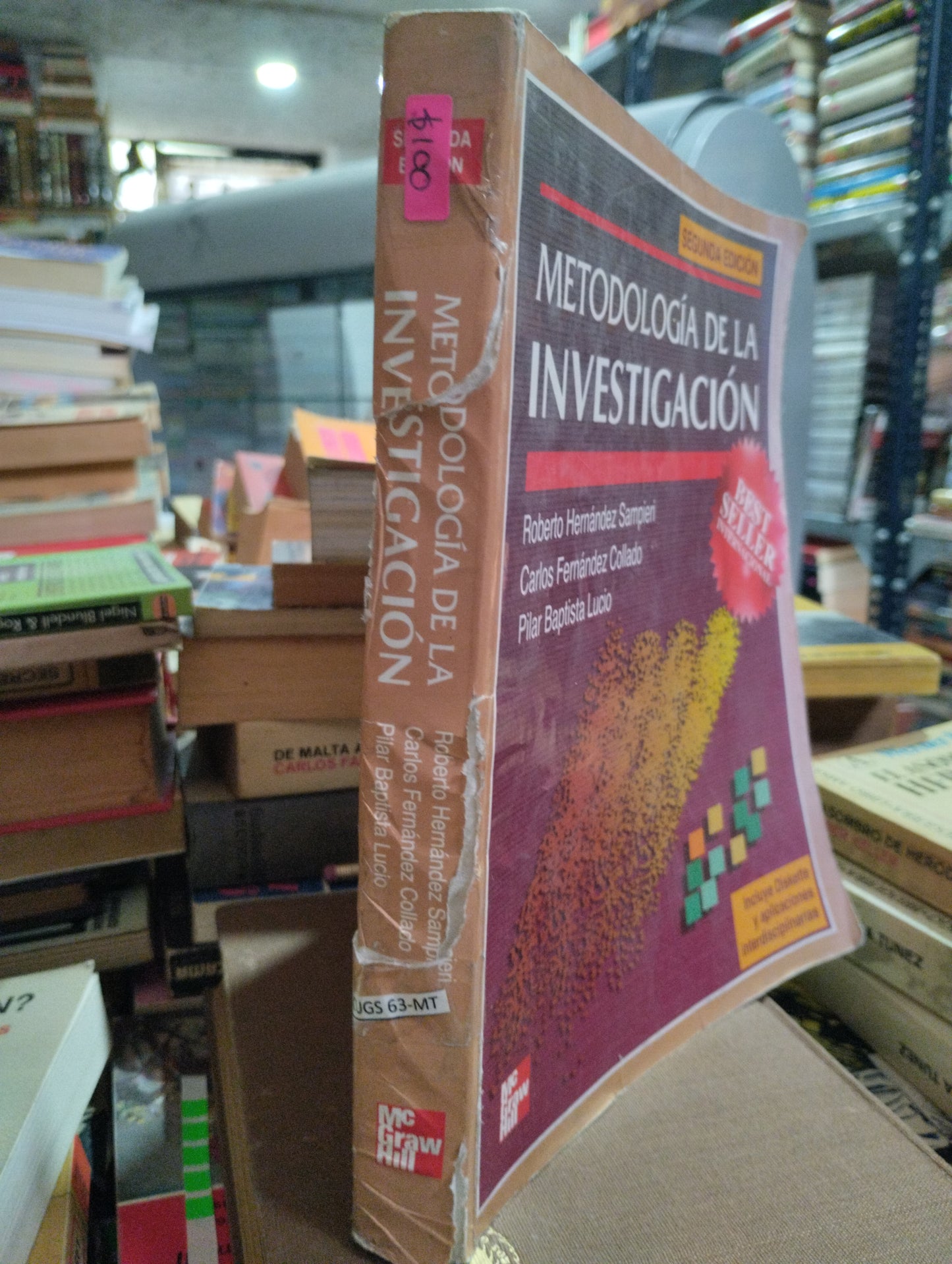 METODOLOGIA DE LA INVESTIGACION POR ROBERTO HERNANDEZ SEGUNDA EDICION USADO EDUCACION ALDAMA