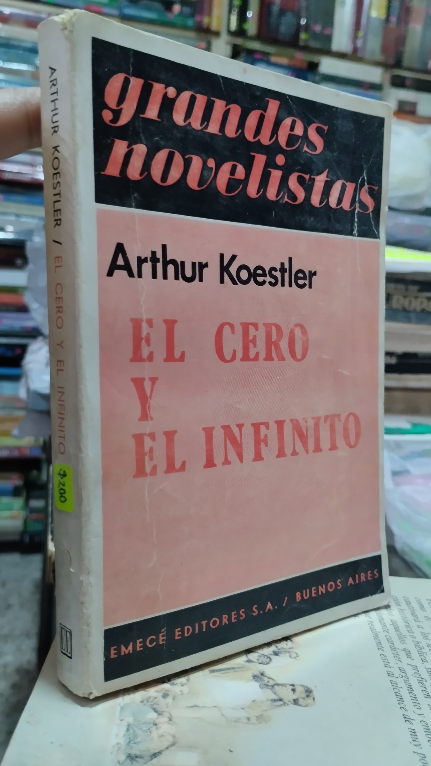 EL CERO Y EL INFINITO POR ARTHUR KOESTLER LIBRO USADO ANTIGUO ALDAMA