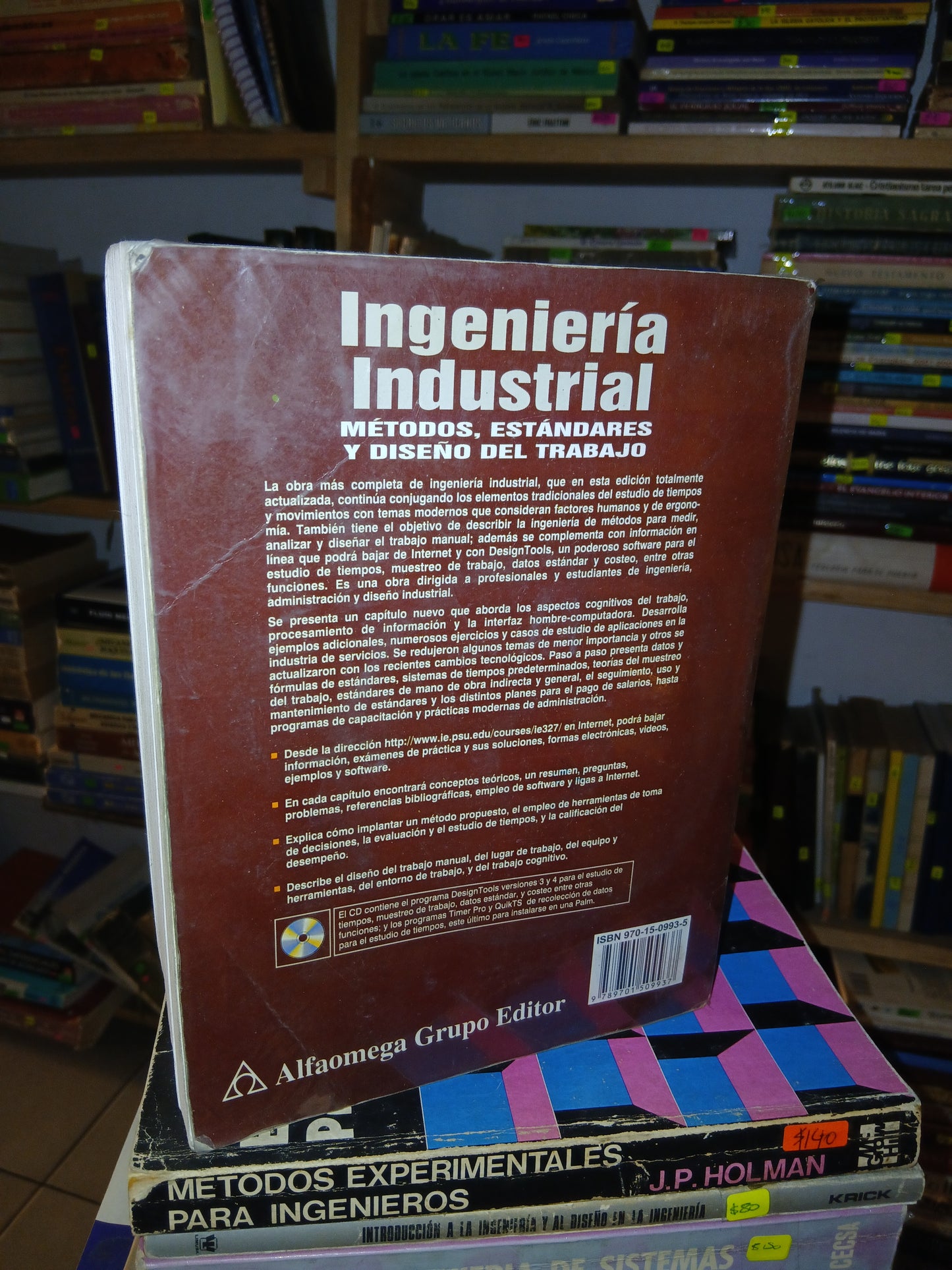 INGENIERIA INDUSTRIAL: MÉTODOS, ESTÁNDARES Y DISEÑO DEL TRABAJO POR NIEBEL Y FREIVALDS USADO INGENIERÍA LITERARIO 207
