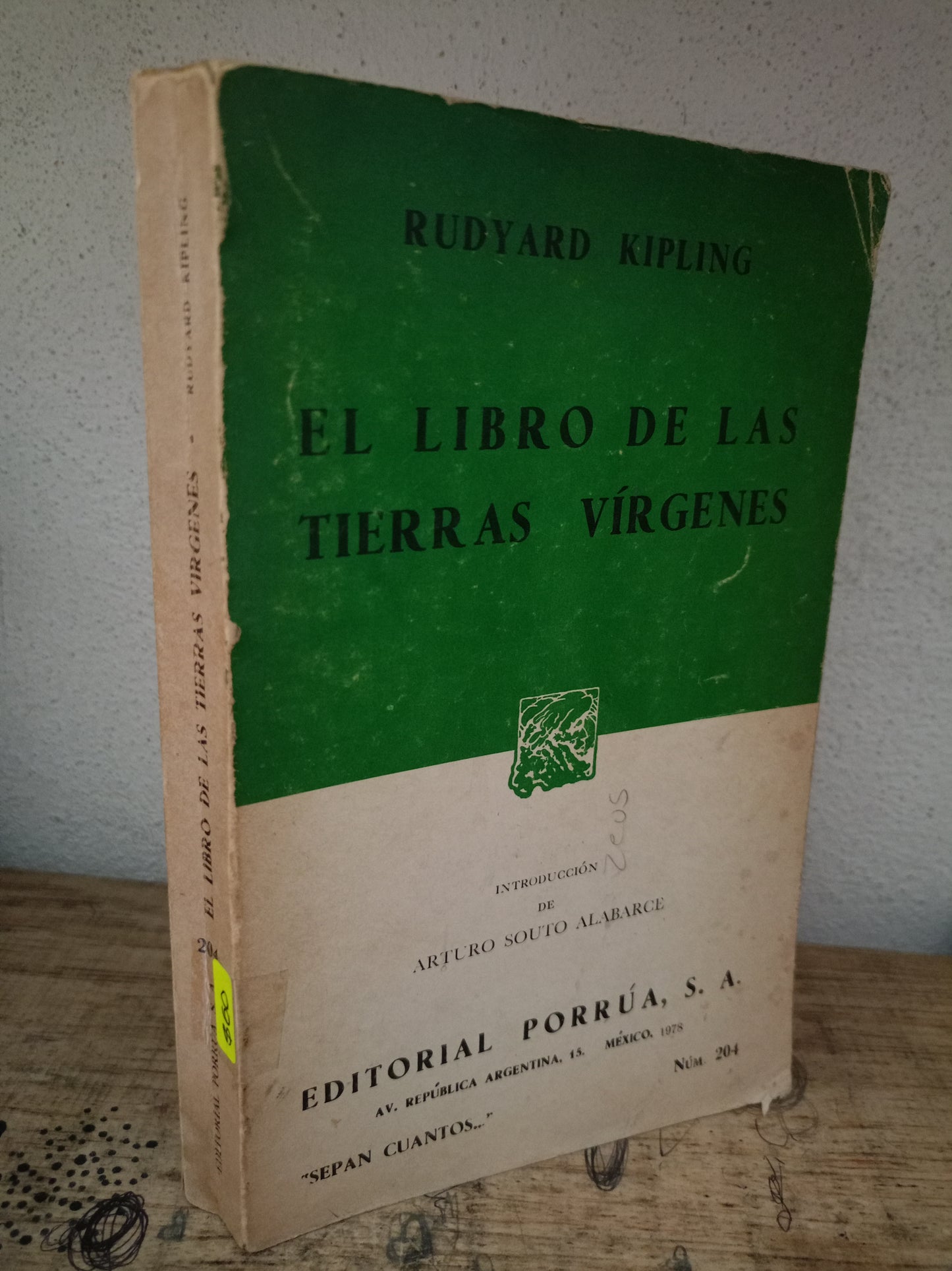 EL LIBRO DE LAS TIERRAS VÍRGENES POR RUDYARD KIPLING USADO NOVELA LITERARIO 305