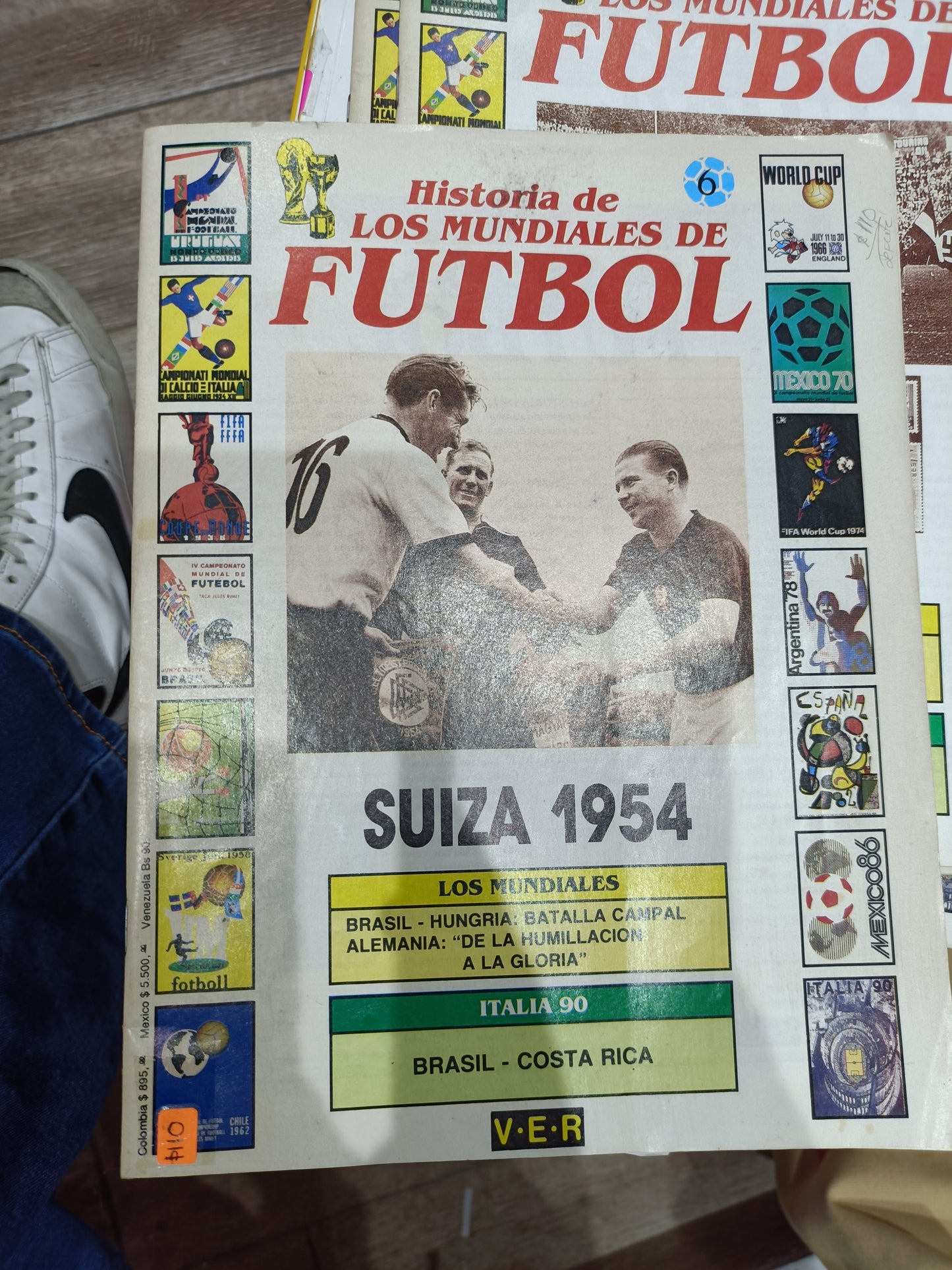 HISTORIA DE LOS MUNDIALES DE FUTBOL SUIZA 1954 USADO DEPORTES JUAREZ 515