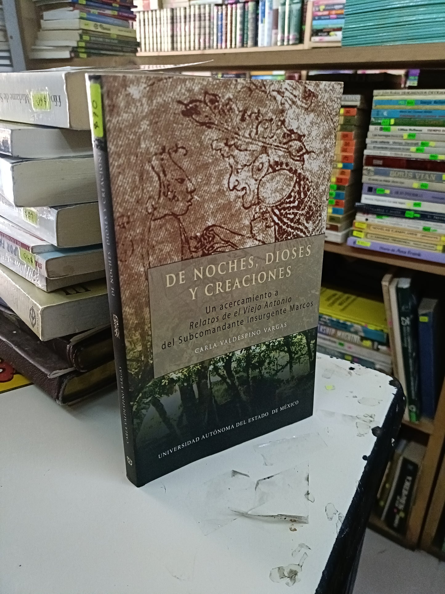 DE NOCHES, DIOSES Y CREACIONES POR CARLA VALDESPINO VARGAS USADO NOVELA LITERARIO 207