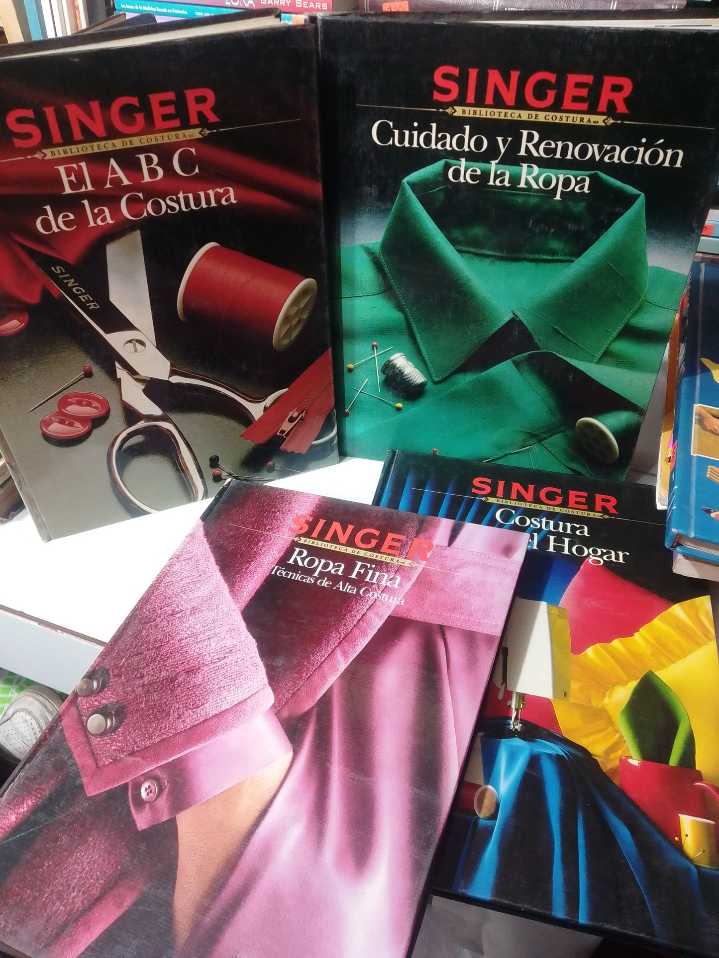 SINGER BIBLIOTECA DE COSTURA 5 TOMOS USADO OFICIOS JUAREZ