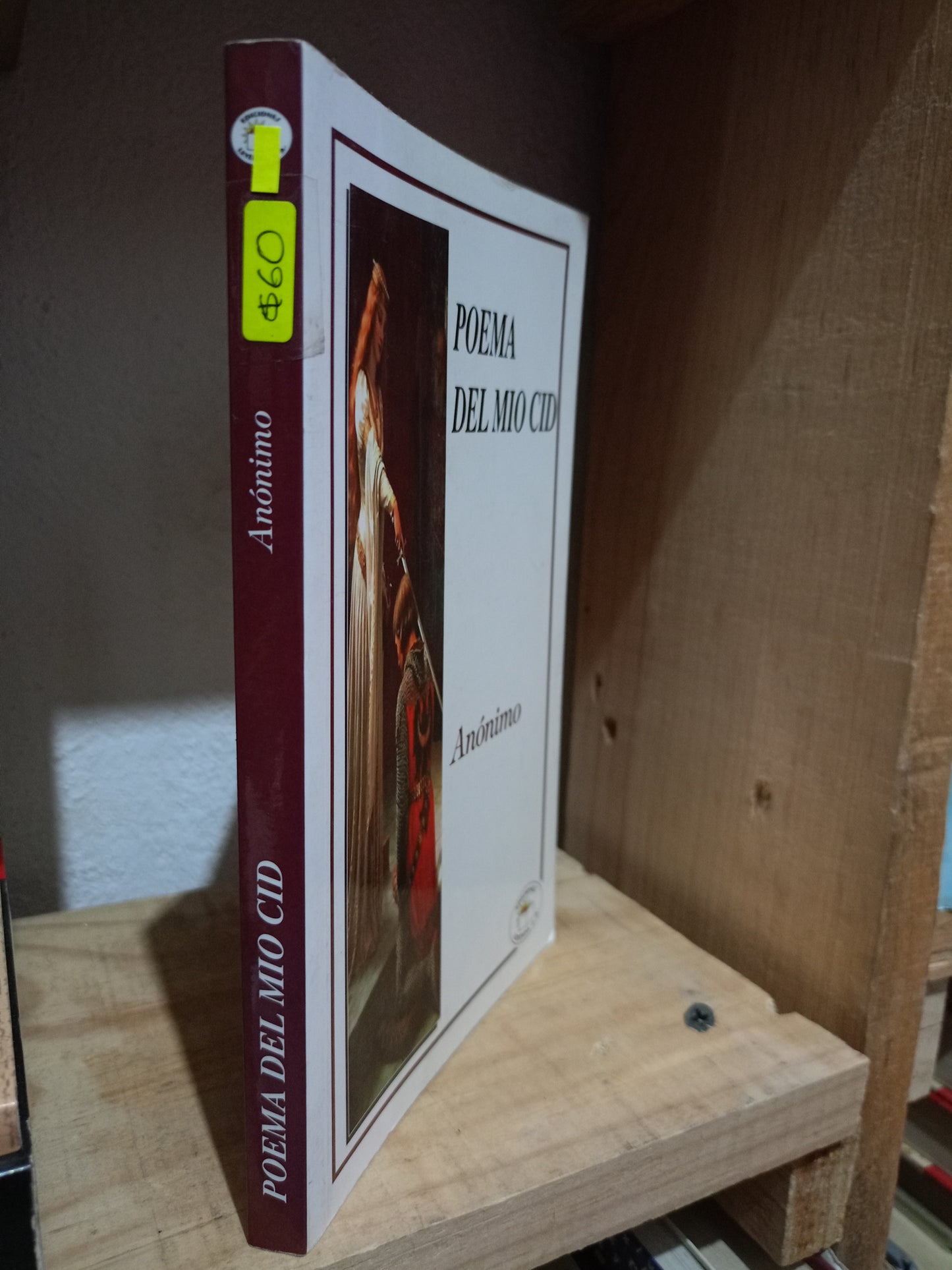 POEMA DEL MIO CID ANÓNIMO USADO POESIA LITERARIO #305