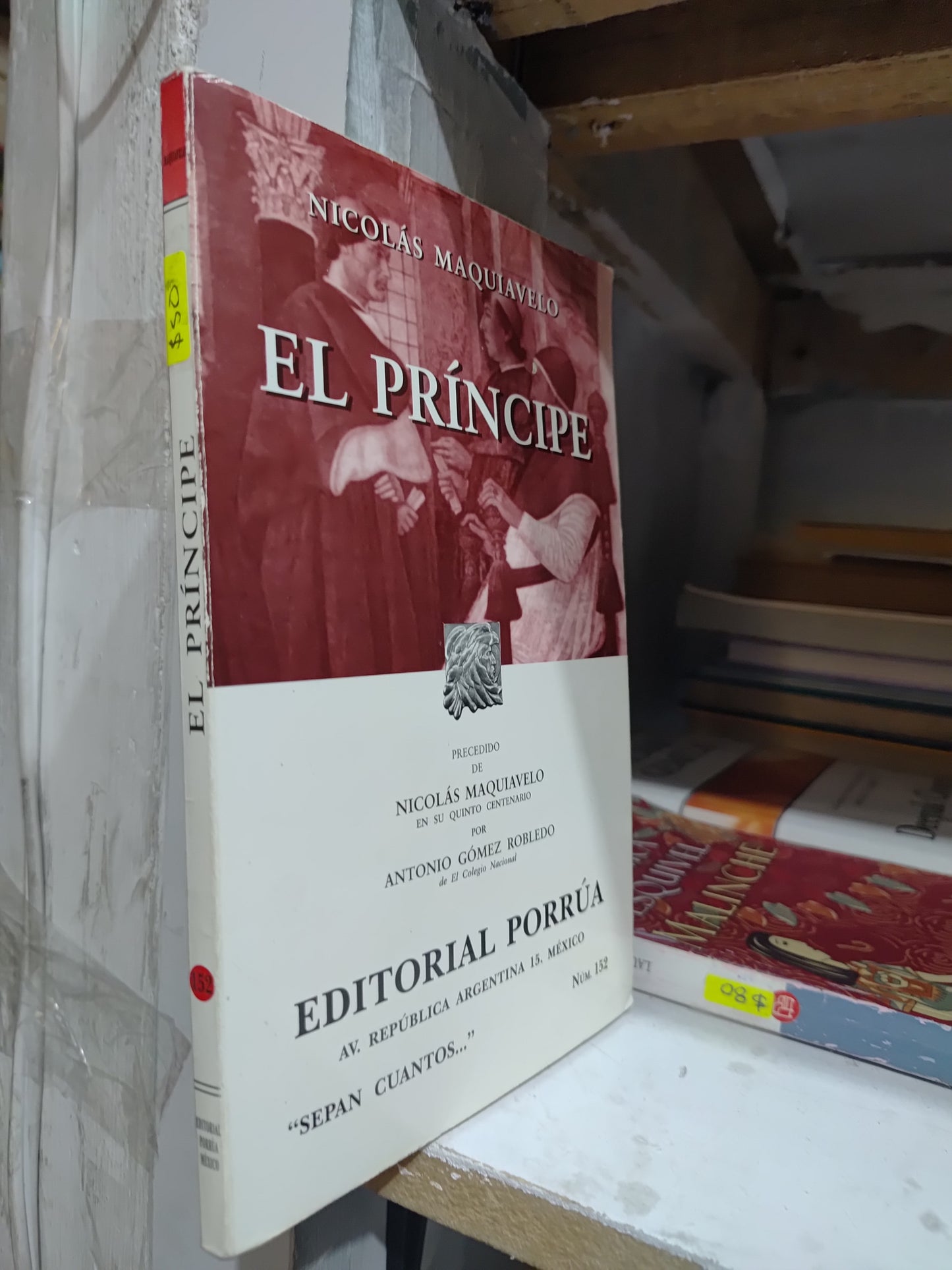EL PRINCIPE POR NICOLAS MAQUIAVELO USADO NOVELAS JUAREZ