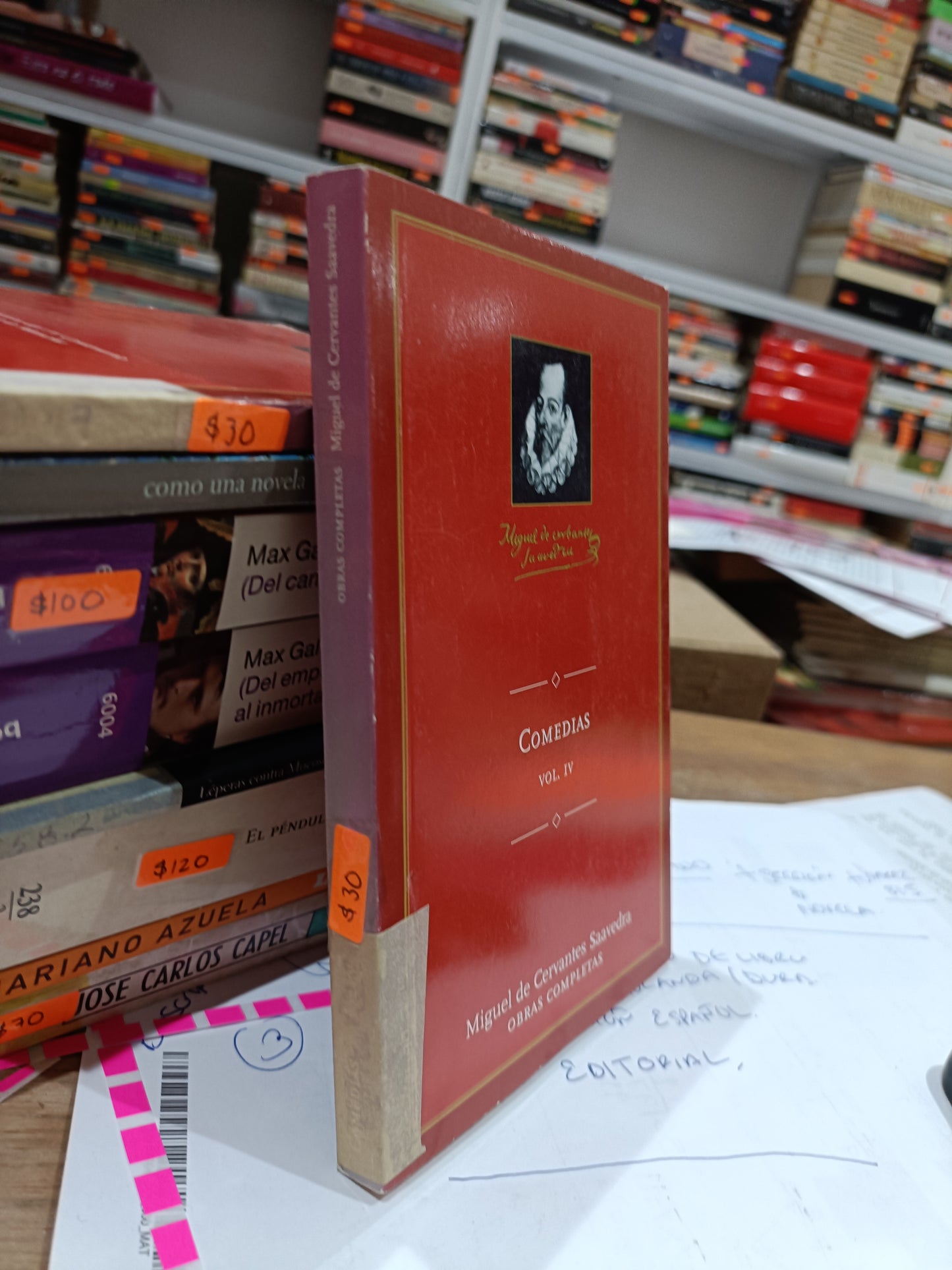 COMEDIAS IV POR MIGUEL DE CERVANTES SAAVEDRA USADO NOVELA JUAREZ 515