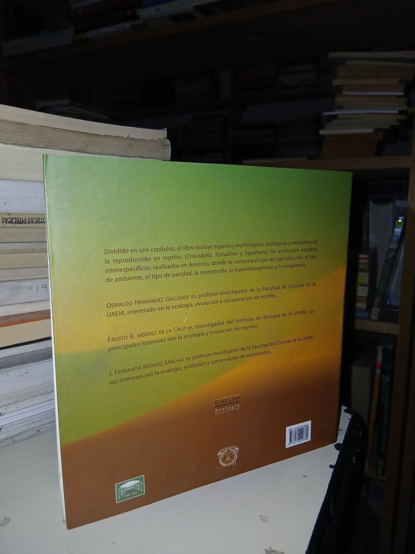 REPRODUCCIÓN EN REPTILES: MORFOLOGÍA, ECOLOGÍA Y EVOLUCIÓN (VARIOS AUTORES) USADO BIOLOGÍA LITERARIO 207