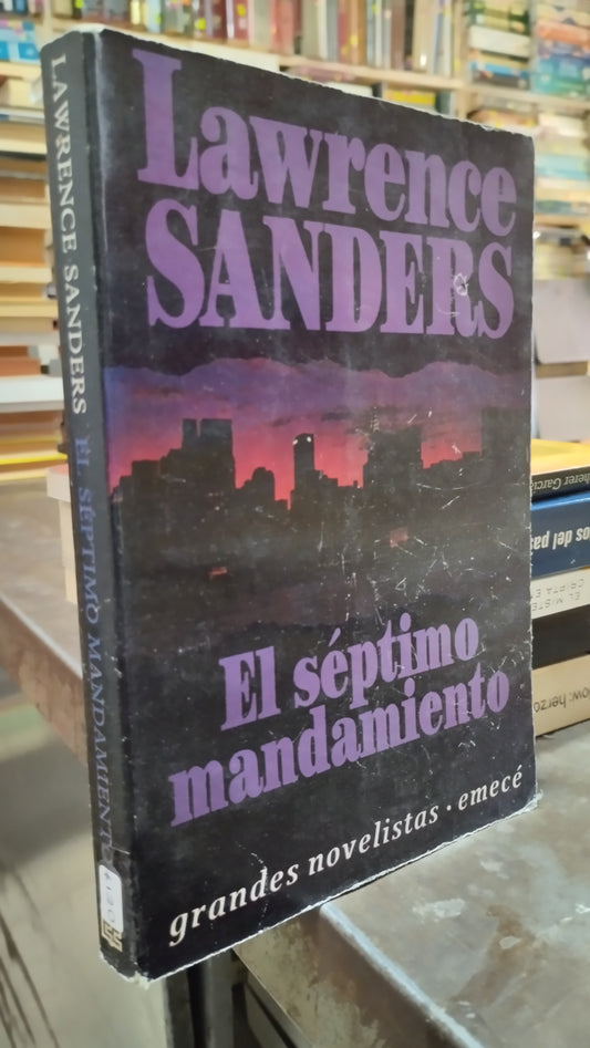 EL SEPTIMO MANDAMIENTO POR LAWRENCE SANDERS LIBRO USADO NOVELAS ALDAMA