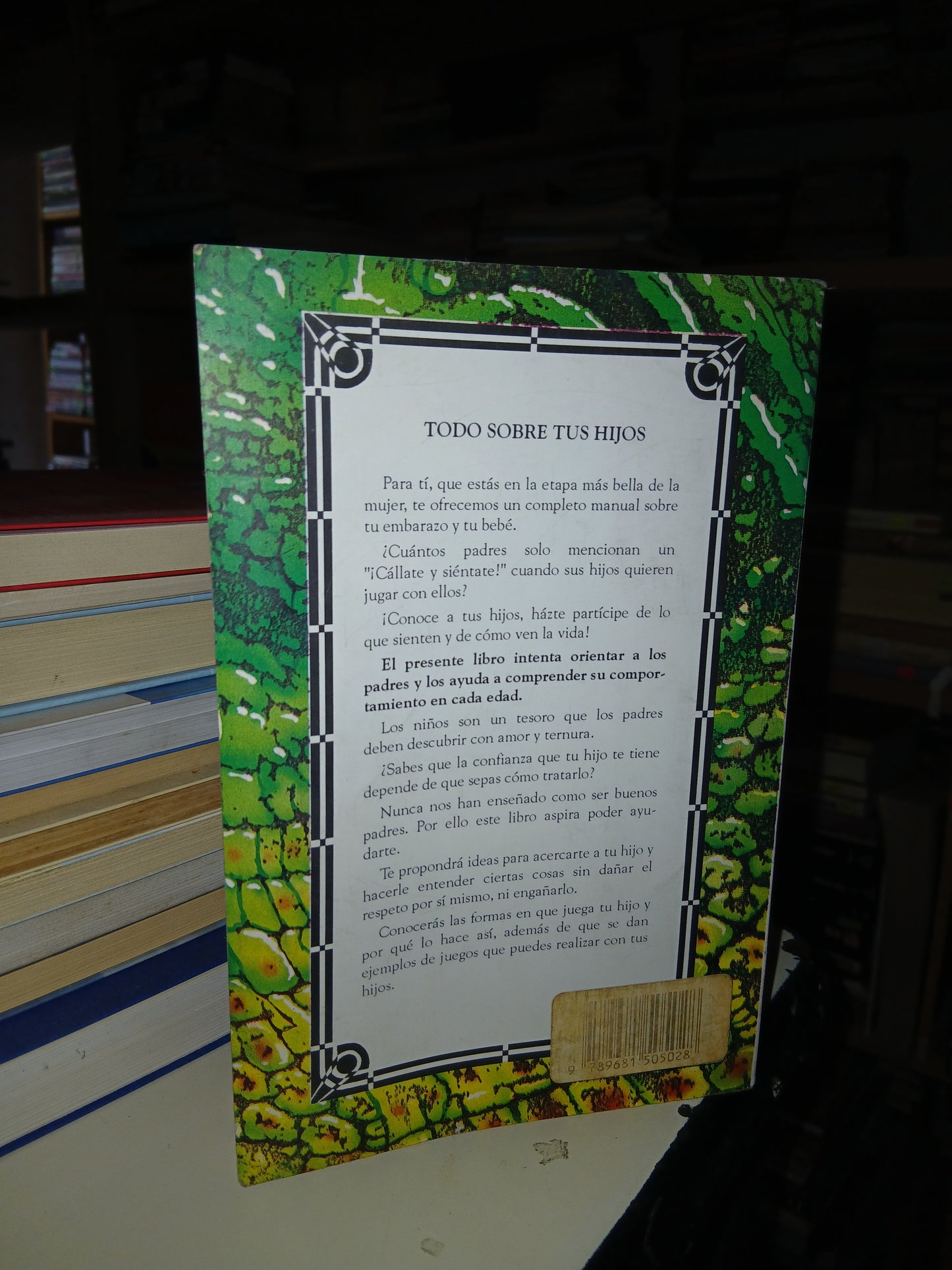 TODO SOBRE TUS HIJOS POR SARA ALCÁNTARA USADO SUPERACIÓN PERSONAL LITERARIO 207