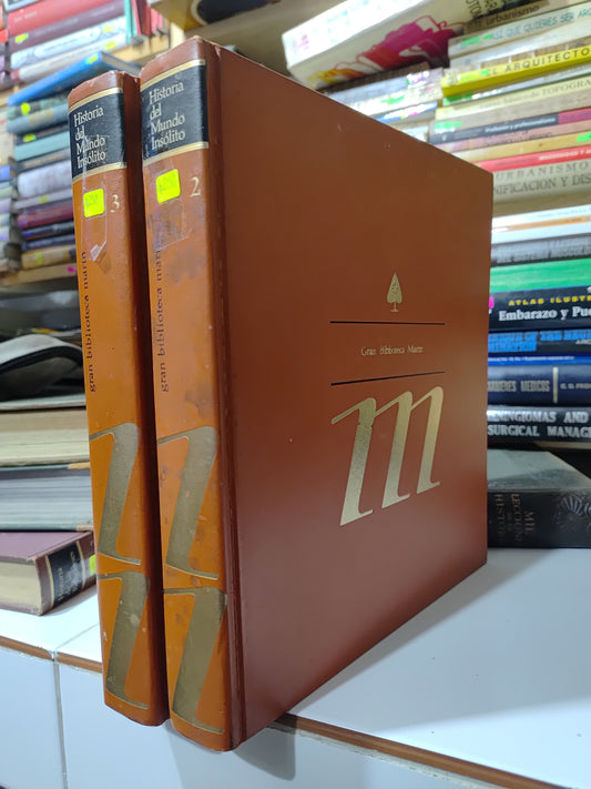 HISTORIA DEL MUNDO INSOLITO POR GRAN BIBLIOTECA MARTIN USADO HISTORIA JUAREZ 507 2 TOMOS $250 C/U