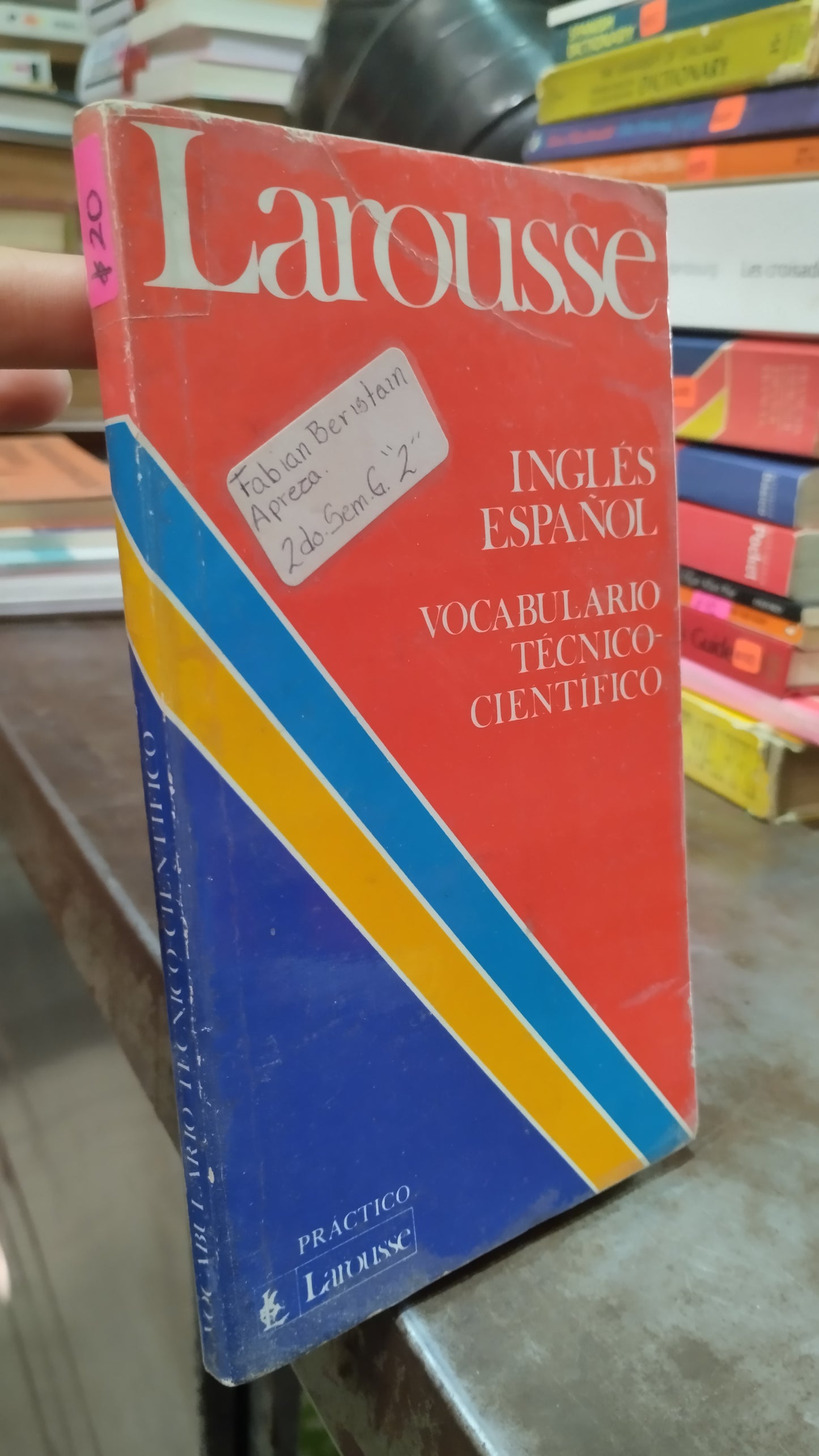 LAROUSSE INGLES ESPAÑOL VOCABULARIO TECNICO CIENTIFICO LIBRO USADO IDIOMAS ALDAMA