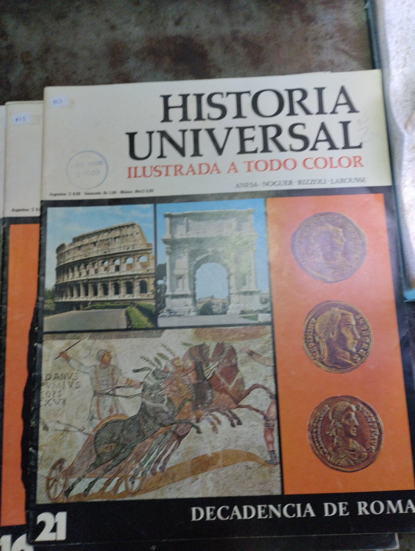 HISTORIA UNIVERSAL ILUSTRADA A TODO COLOR POR ANESA NOGUER RIZZOLI LAROUSSE USADO ARTE ALDAMA