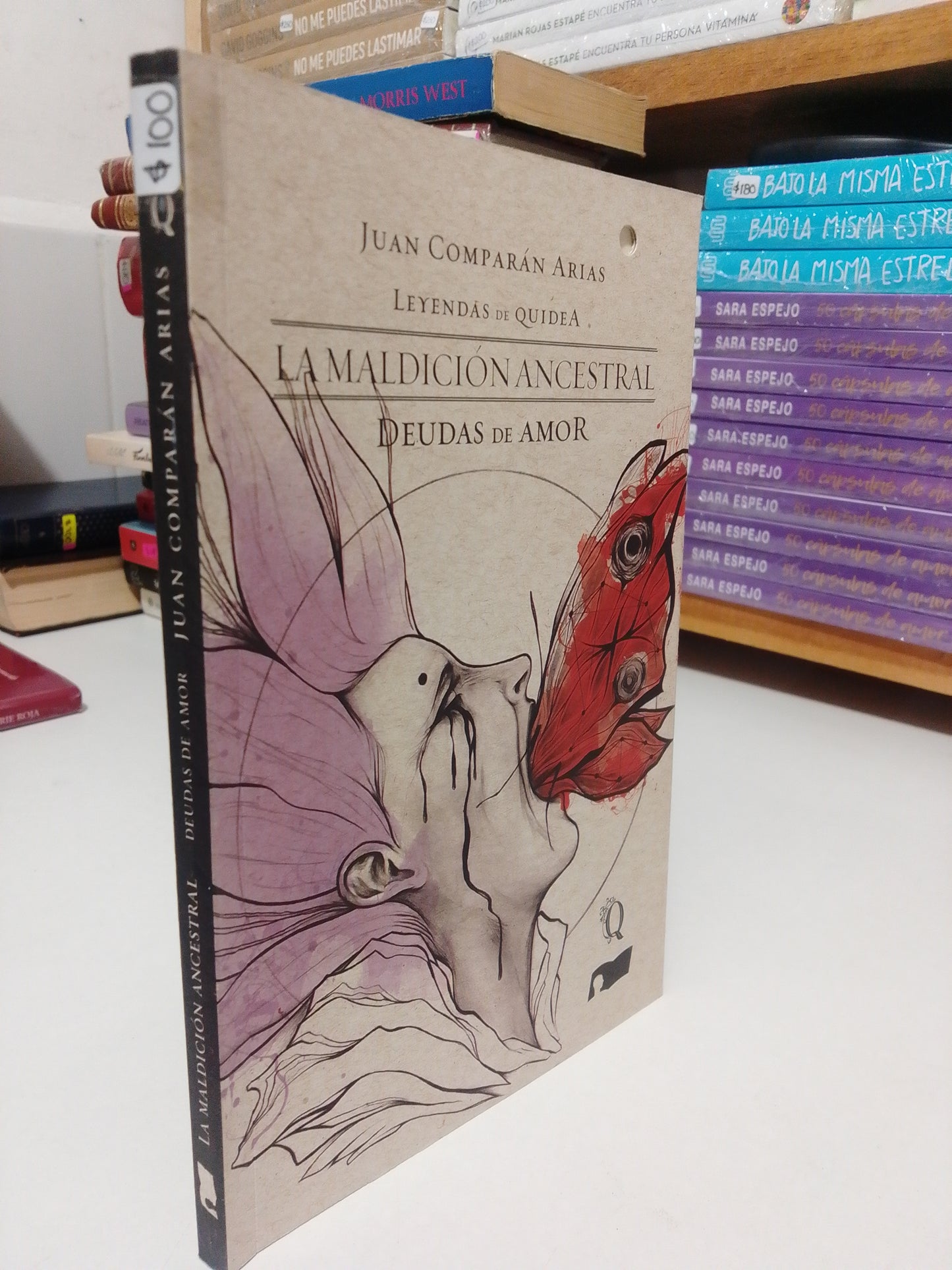 LA MALDICION ANCESTRAL DEUDAS DE AMOR POR JUAN COMPARAN ARIAS USADO NOVELA JUAREZ