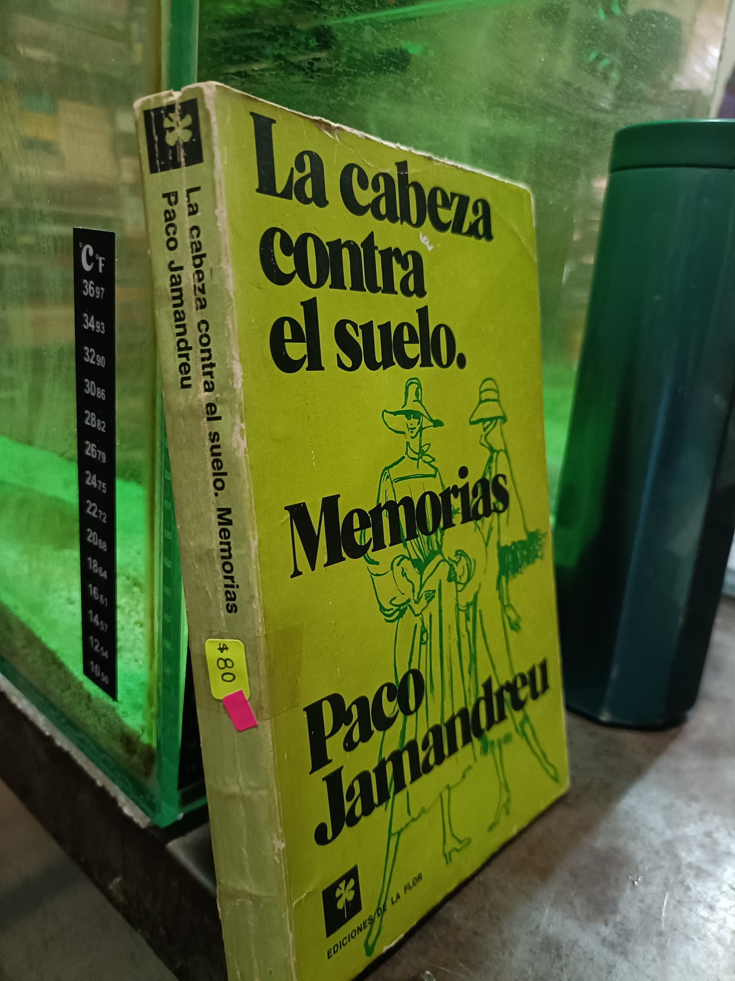 LA CABEZA CONTRA EL SUELO MEMORIAS POR PACO JAMANDREU USADO NOVELA ALDAMA