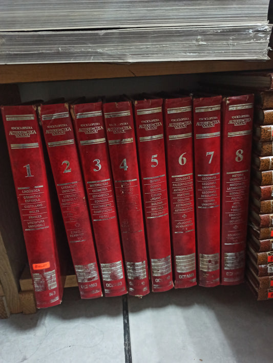 ENCICLOPEDIA AUTODIDACTA POR EDITORIAL OCEANO USADO HISTORIA JUÁREZ 8 TOMOS POR $150