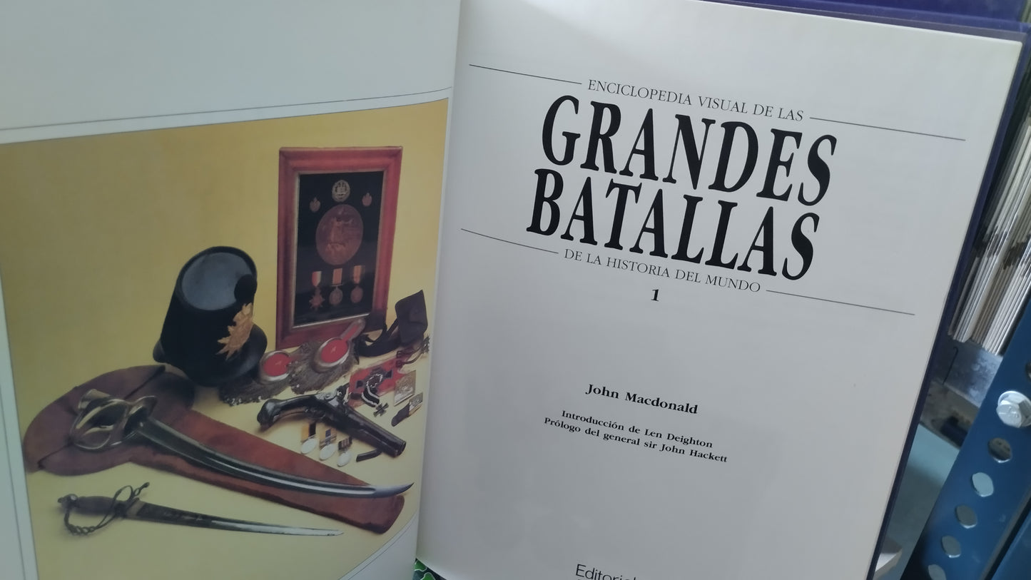 ENCICLOPEDIA VISUAL DE LAS GRANDES BATALLAS 6 TOMOS LIBRO USADO HISTORIA ALDAMA