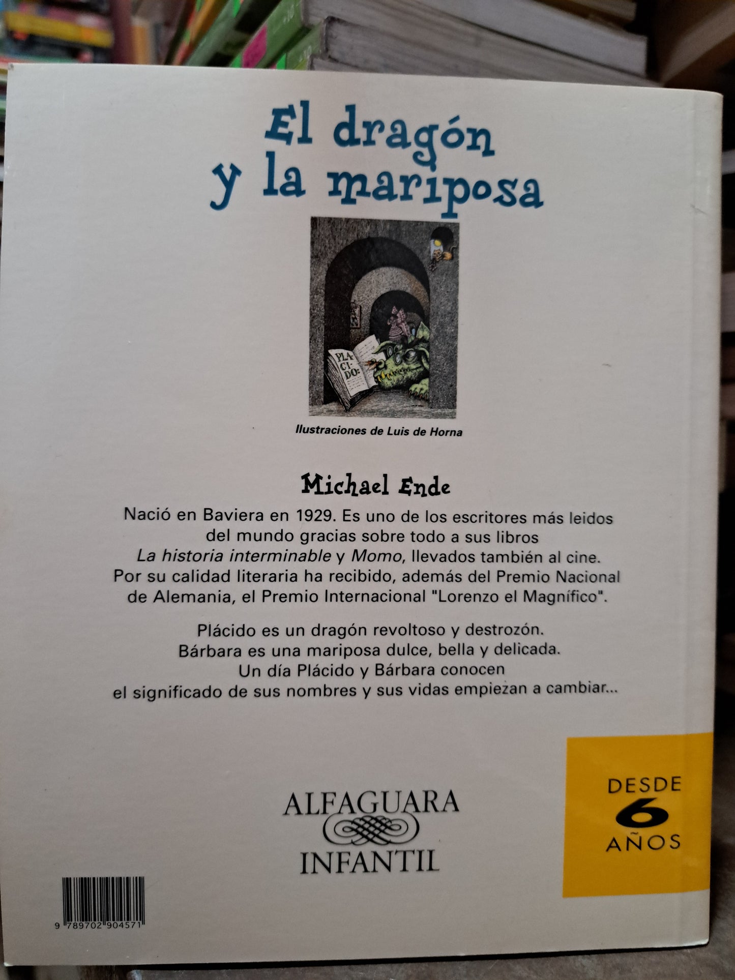 EL DRAGON Y LA MARIPOSA MICHAEL ENDE USADO INFANTIL ALDAMA
