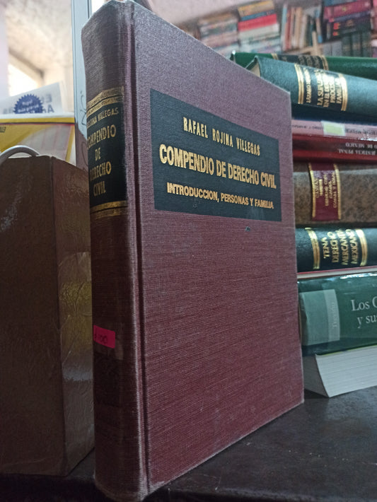 COMPENDIO DE DERECHO CIVIL POR RAFAEL ROJINA VILLEGAS USADO DERECHO ALDAMA