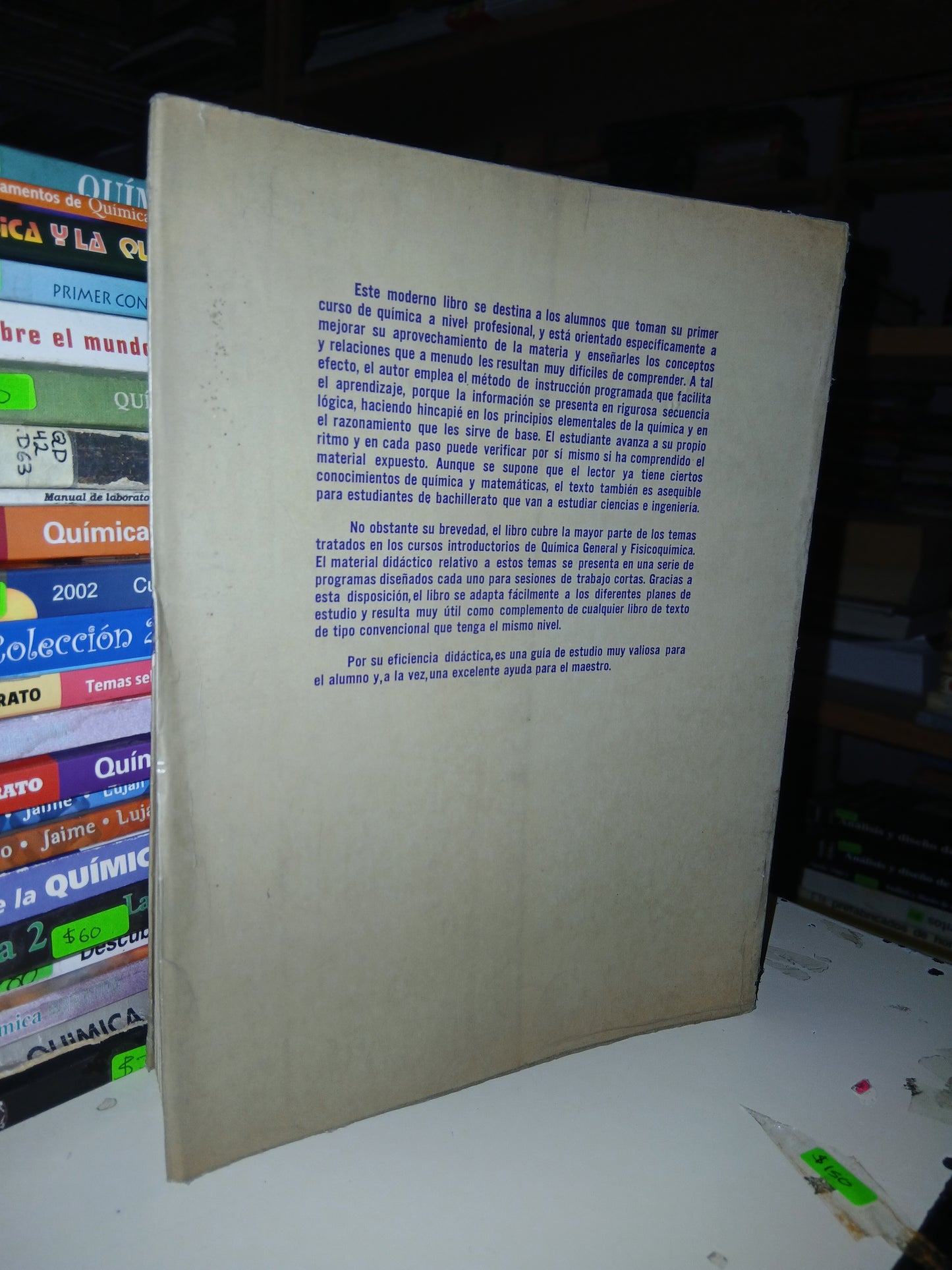 INTRODUCCIÓN A LA QUÍMICA GENERAL Y FISICOQUÍMICA POR DERRICK E. HOARE USADO QUÍMICA LITERARIO 207