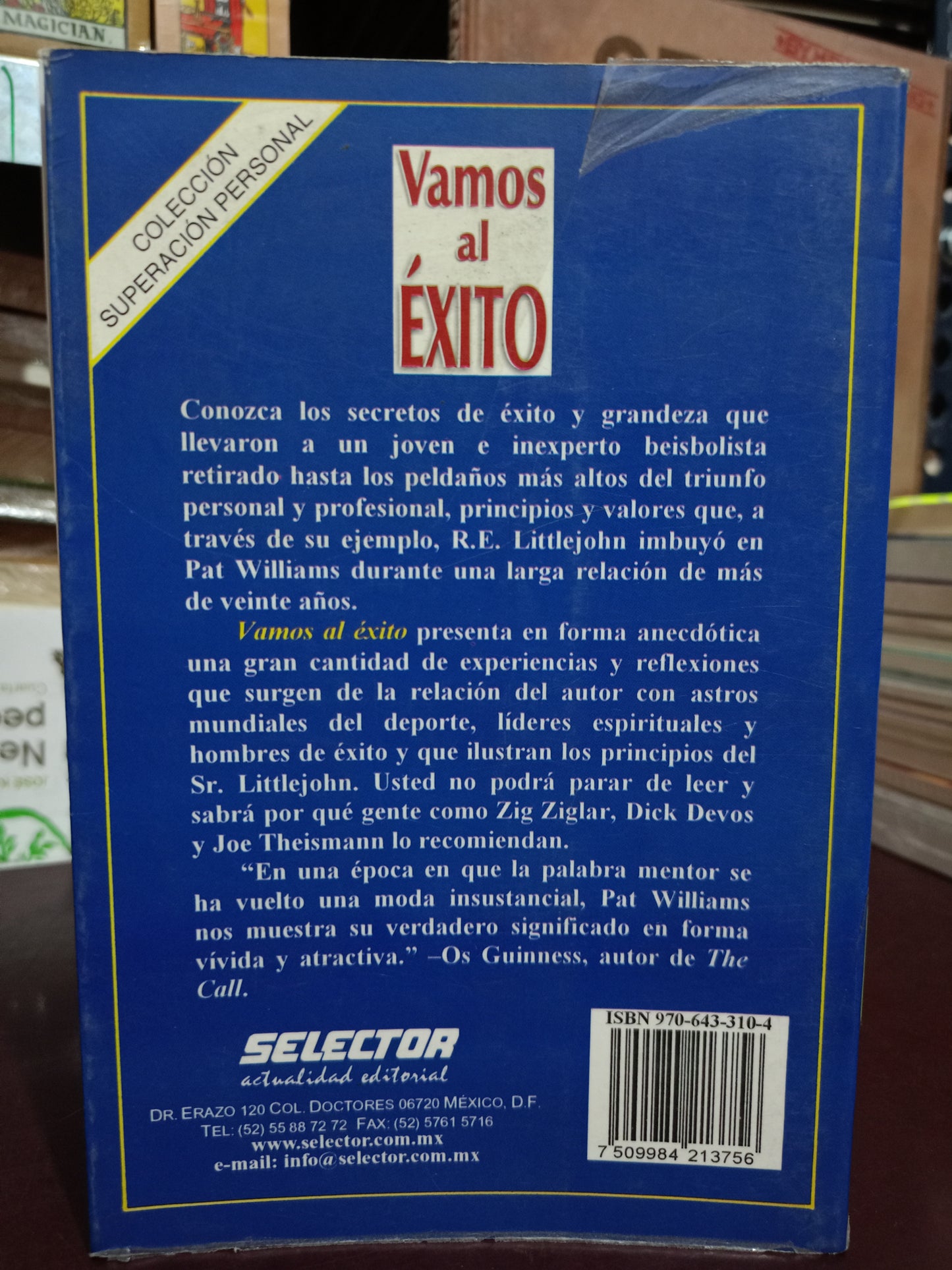 VAMOS AL ÉXITO POR PAT WILLIAMS USADO SUPERACIÓN PERSONAL LITERARIO 305
