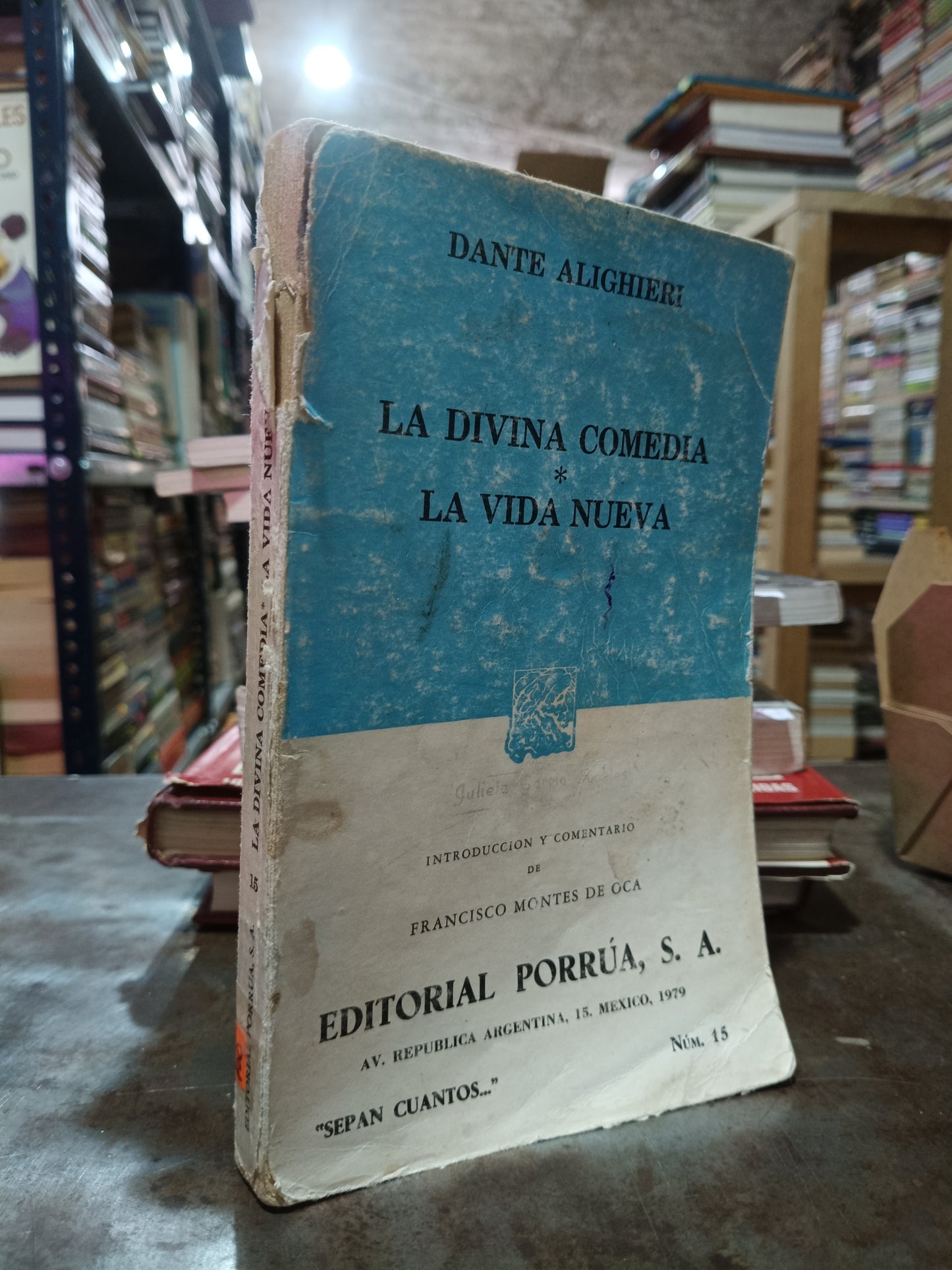 LA DIVINA COMEDIA LA VIDA NUEVA POR DANTE ALIGHIERI USADO NOVELA ALDAMA