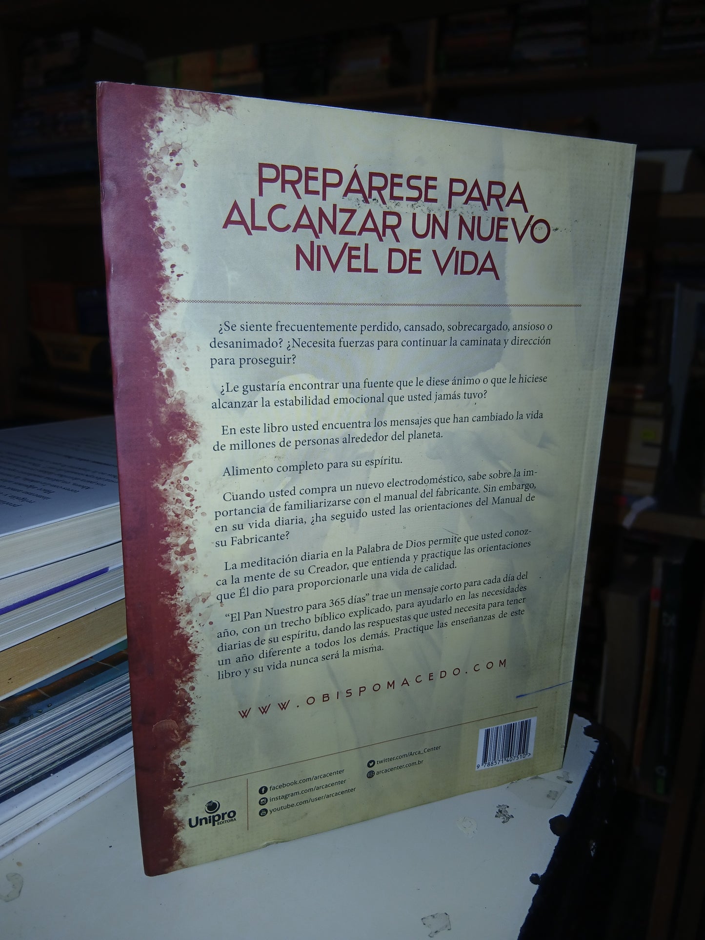 EL PAN NUESTRO PARA 365 DÍAS POR EDIR MACEDO USADO SUPERACIÓN PERSONAL LITERARIO 207