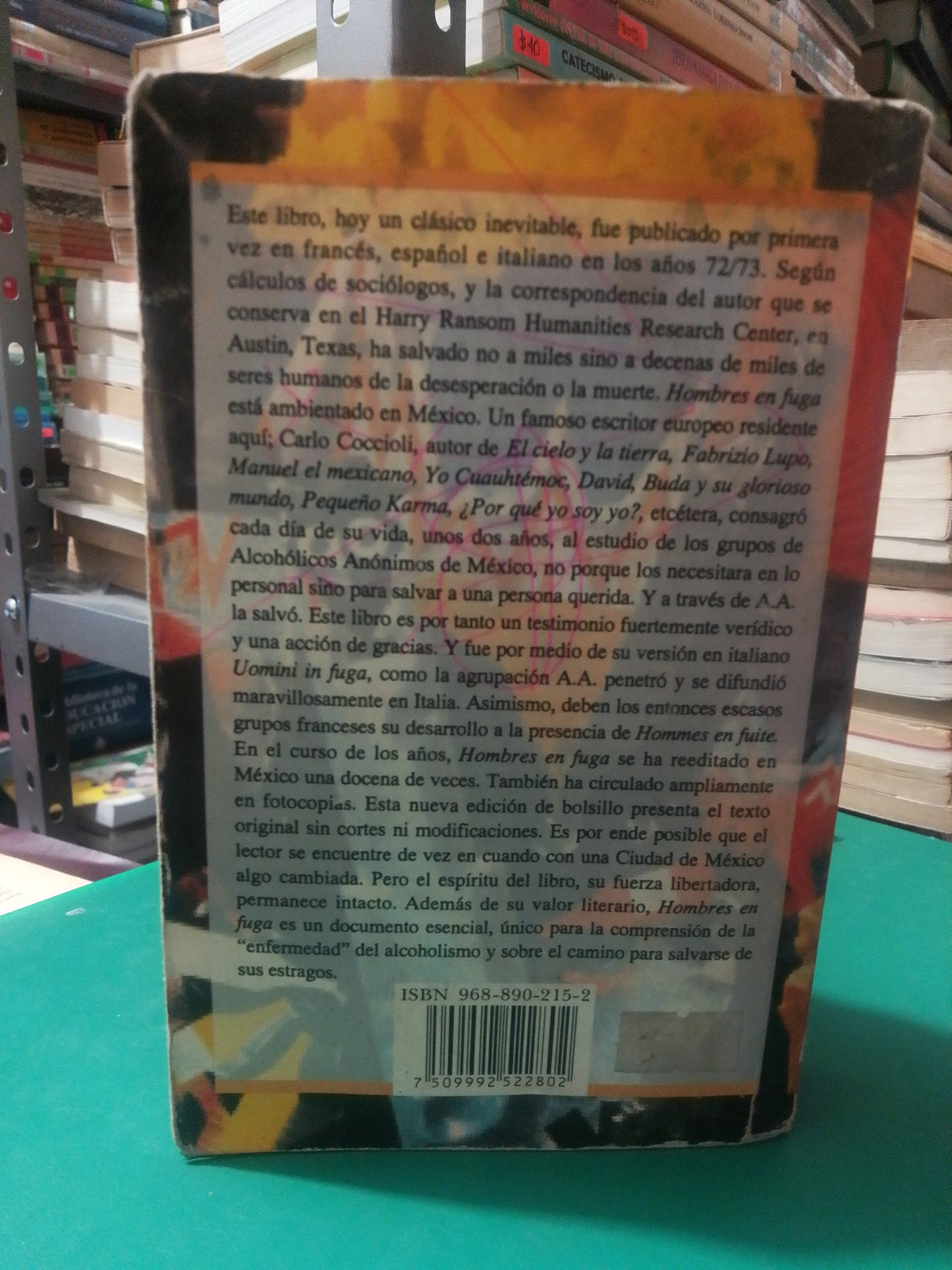 HOMBRES EN FUGA POR CARLO COCCIOLI USADO NOVELA JUAREZ