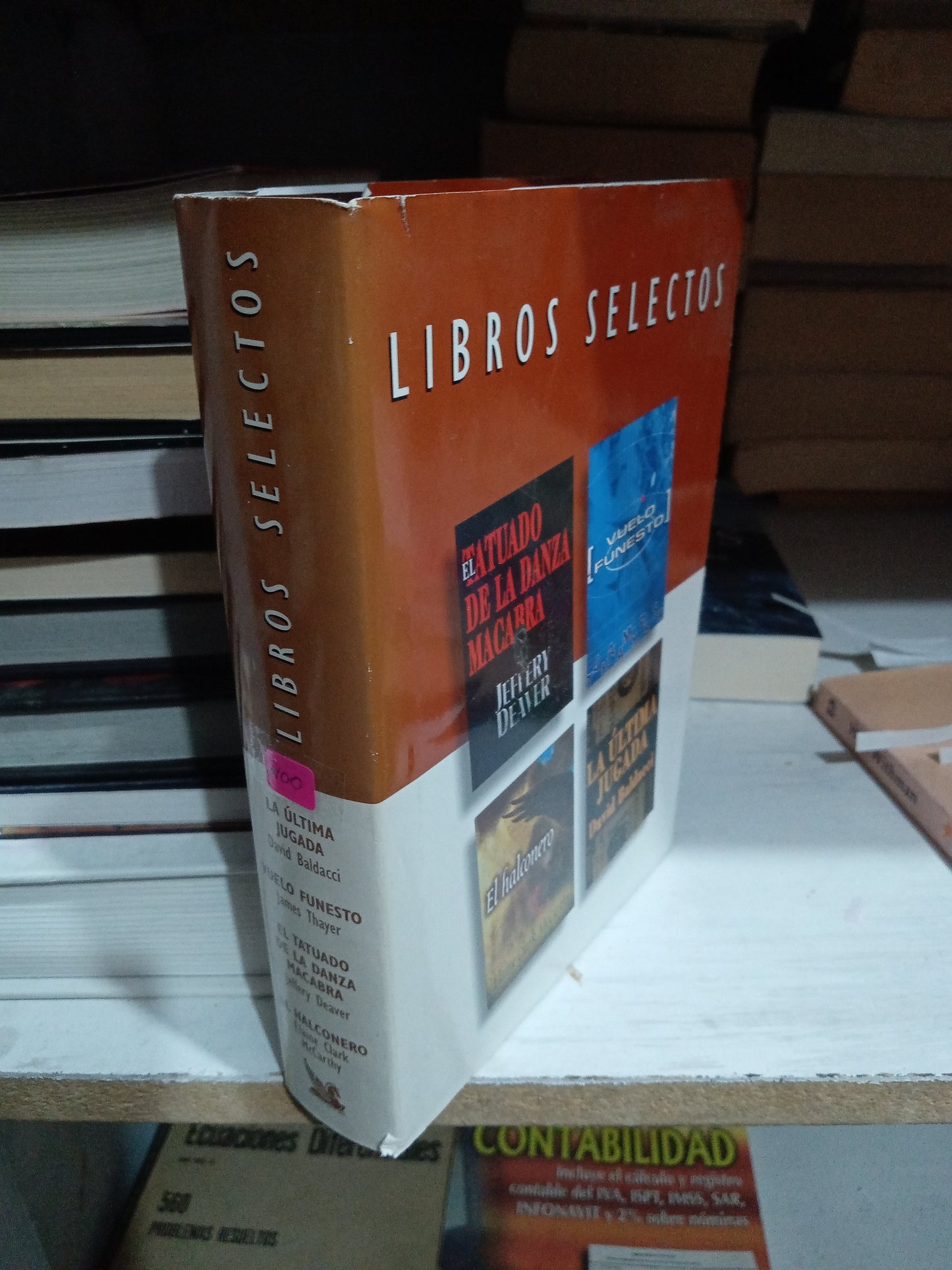 LIBROS SELECTOS LA ULTIMA JUGADA VUELO FUNESTO EL TATUADO DE LA DANZA MACABRA EL HALCONERO USADO NOVELA JUAREZ