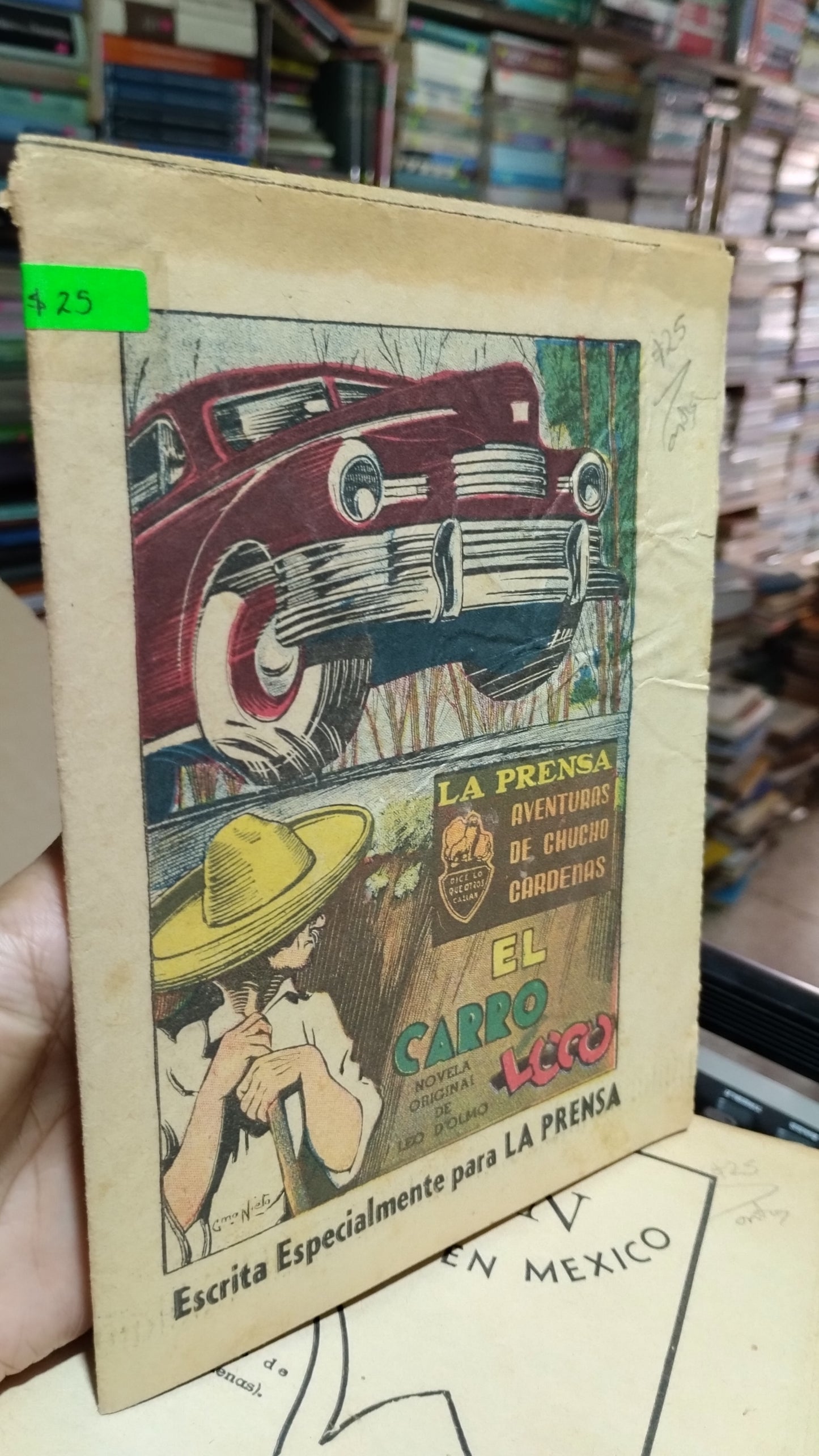 EL CARRO LOCO POR LEO D OLMO LIBRO USADO ANTIGUO ALDAMA