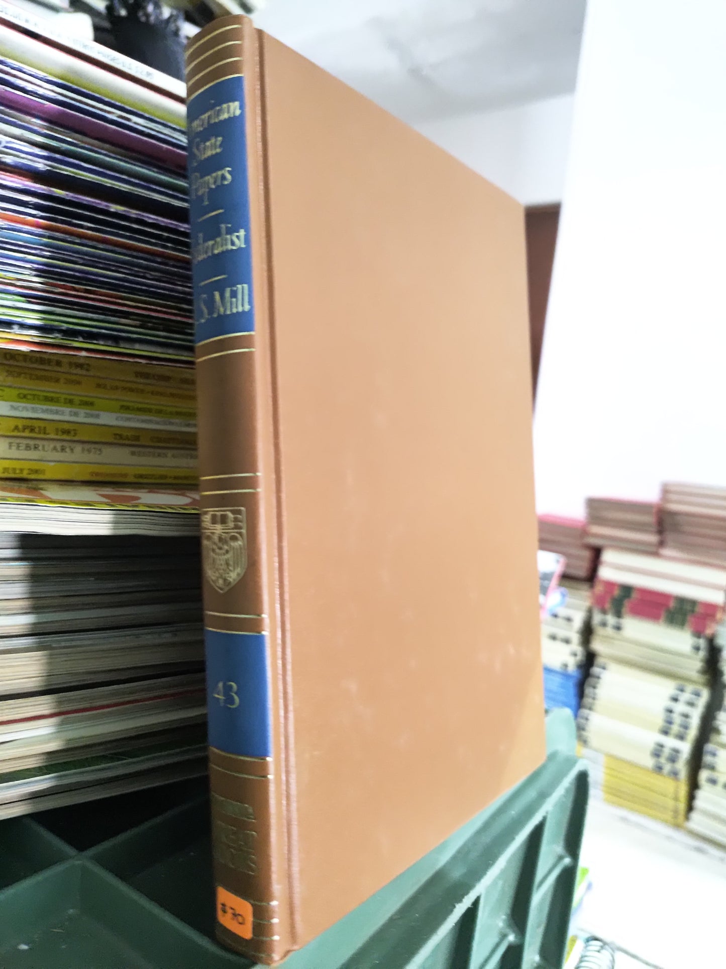 GREAT BOOKS OF THE WESTERN WORLD 43 AMERICAN STATE PAPERS FEDERALIST J. S. MILL POR ROBERT MAYNARD USADO IDIOMAS JUAREZ