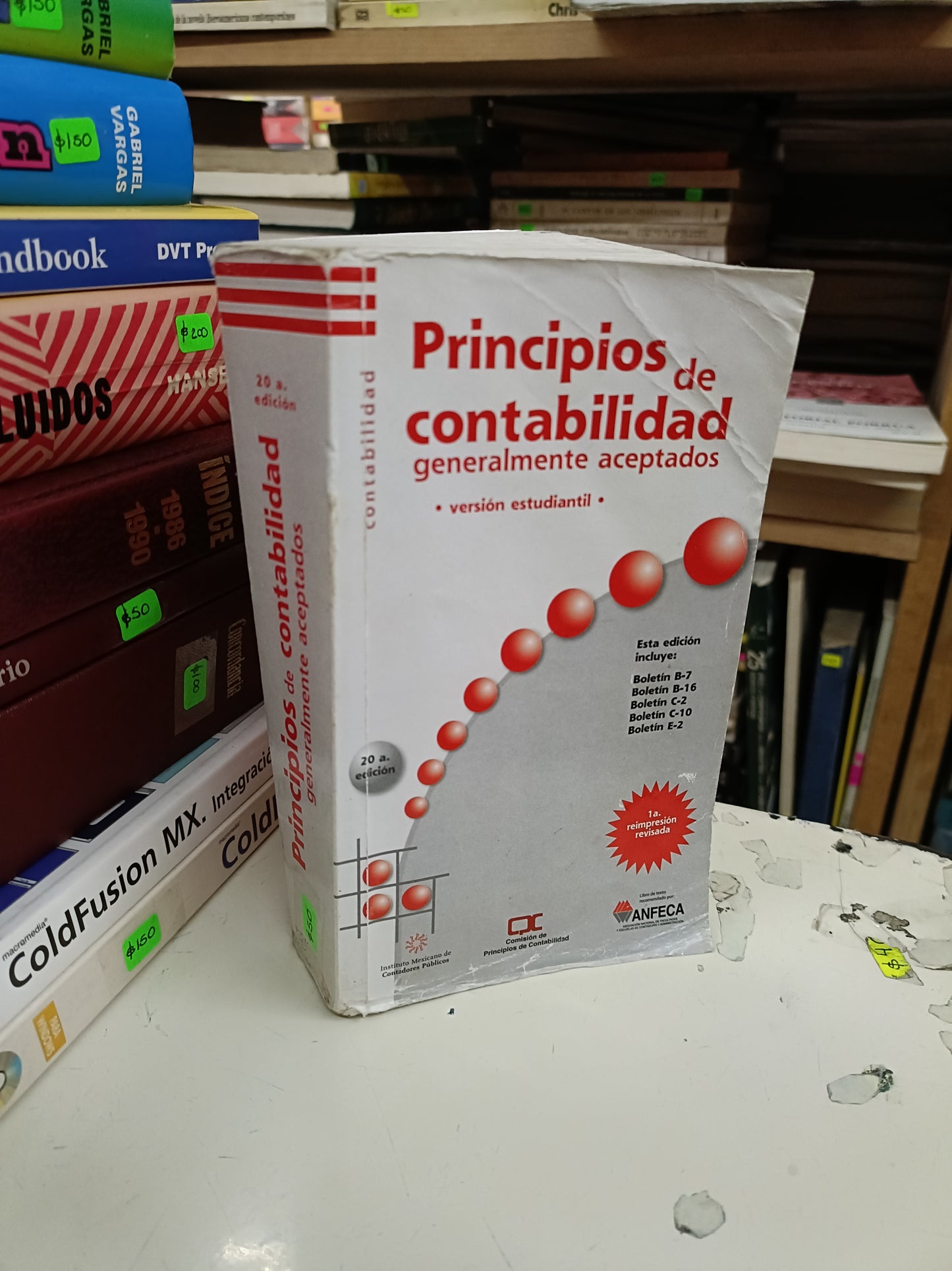 PRINCIPIOS DE CONTABILIDAD GENERALMENTE ACEPTADOS USADO ADMINISTRACIÓN LITERARIO 207