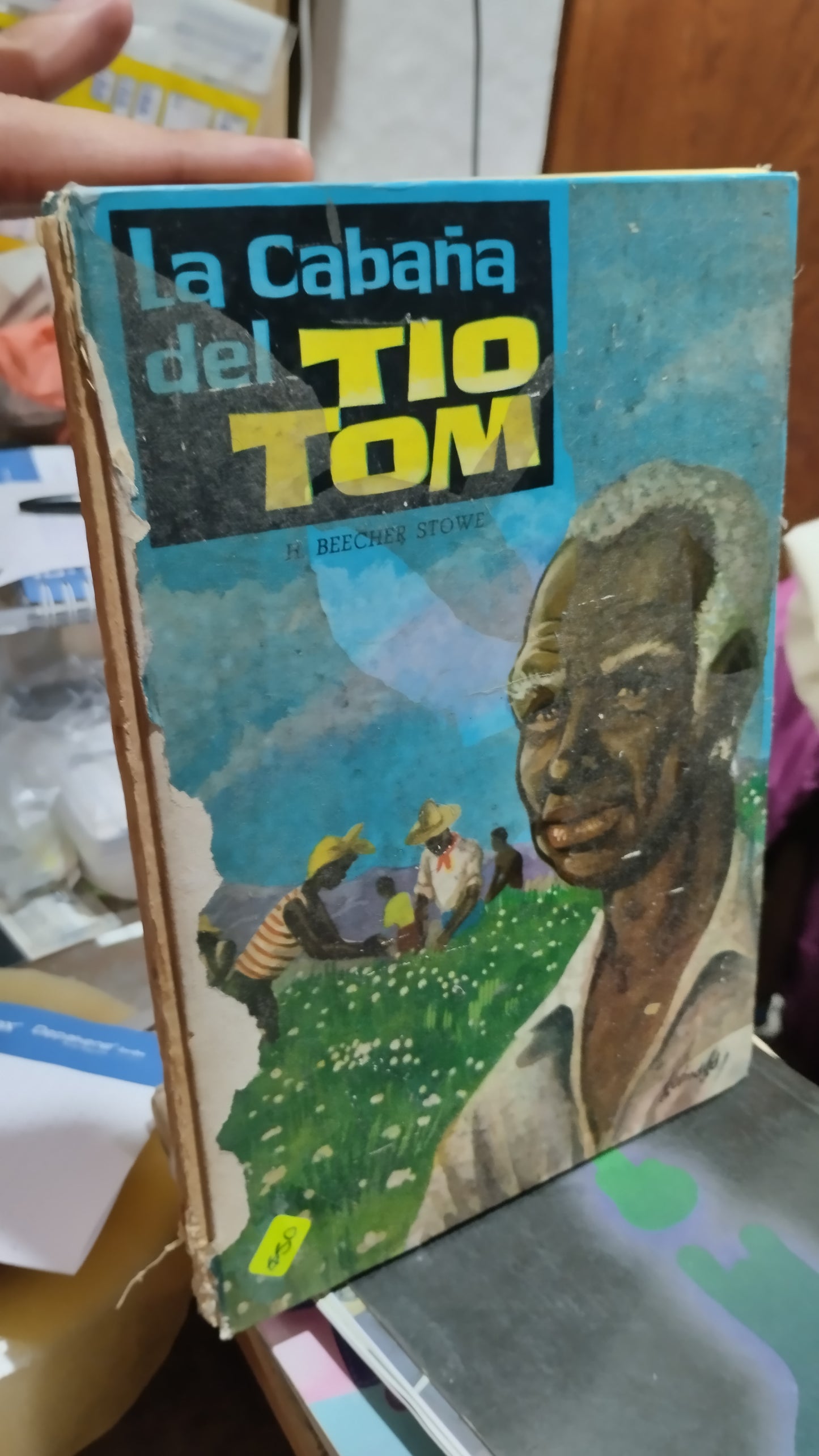 LA CABAÑA DEL TIO TOM POR BEECHER STOWE LIBRO USADO INFANTIL ALDAMA