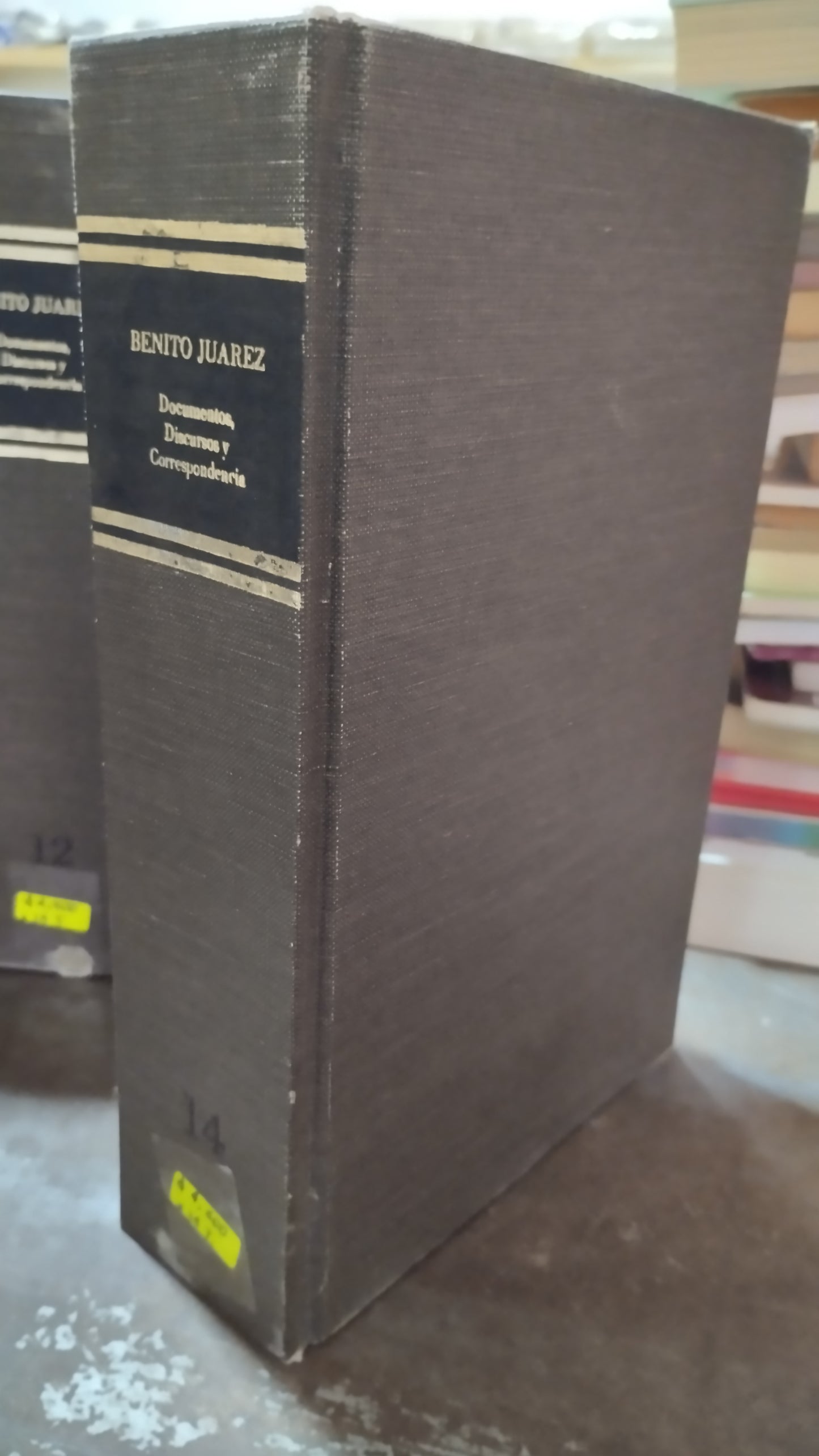 BENITO JUAREZ DOCUMENTOS DISCURSOS Y CORRESPONDENCIA 14 TOMOS LIBRO USADO ANTIGUO ALDAMA