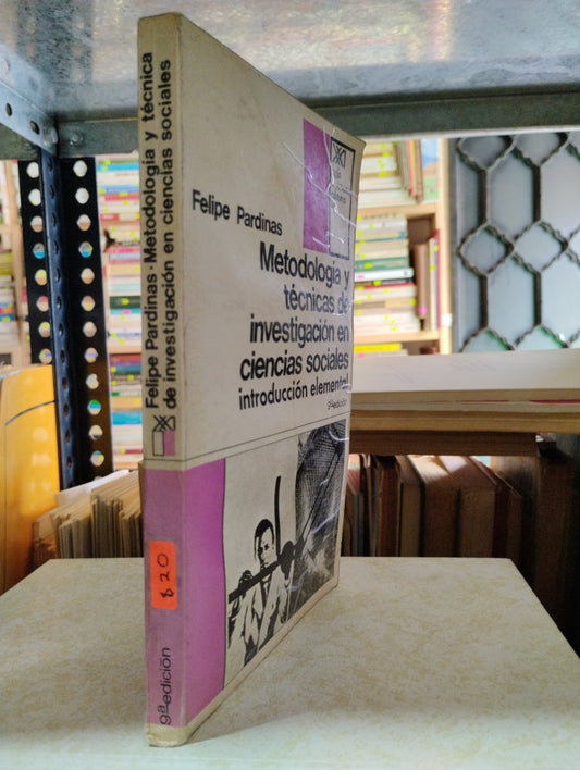 METODOLOGIA Y TECNICAS DE INVESTIGACION EN CIENCIAS SOCIALES POR FELIPE PARDINAS USADO EDUCACION ALDAMA