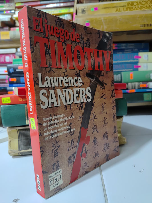 EL JUEGO DE TIMOTHY POR LAWRENCE SANDERS USADO NOVELAS JUAREZ 507