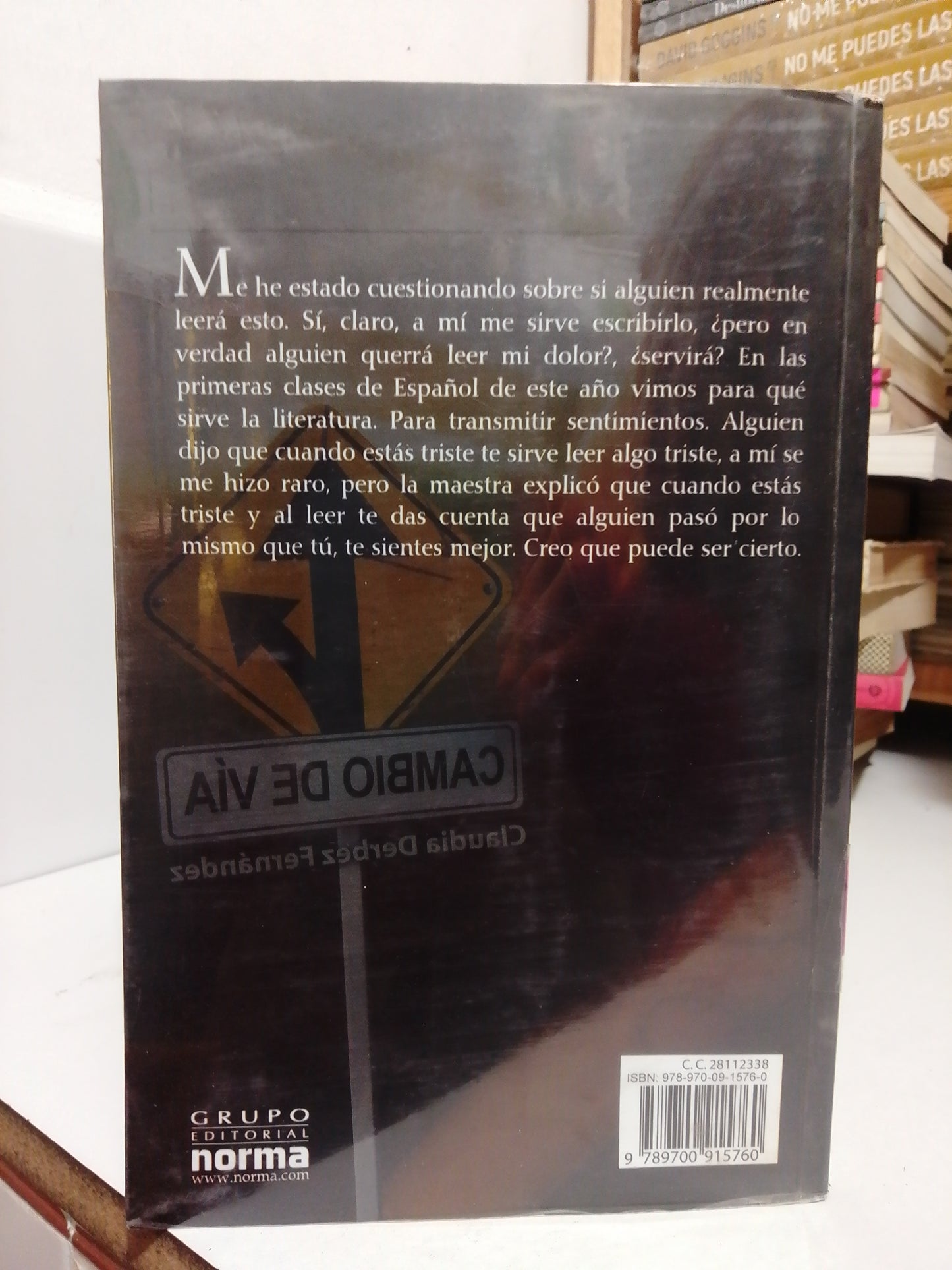 CAMBIO DE VÍA POR CLAUDIA DERBEZ FERNÁNDEZ USADO NOVELA JUÁREZ