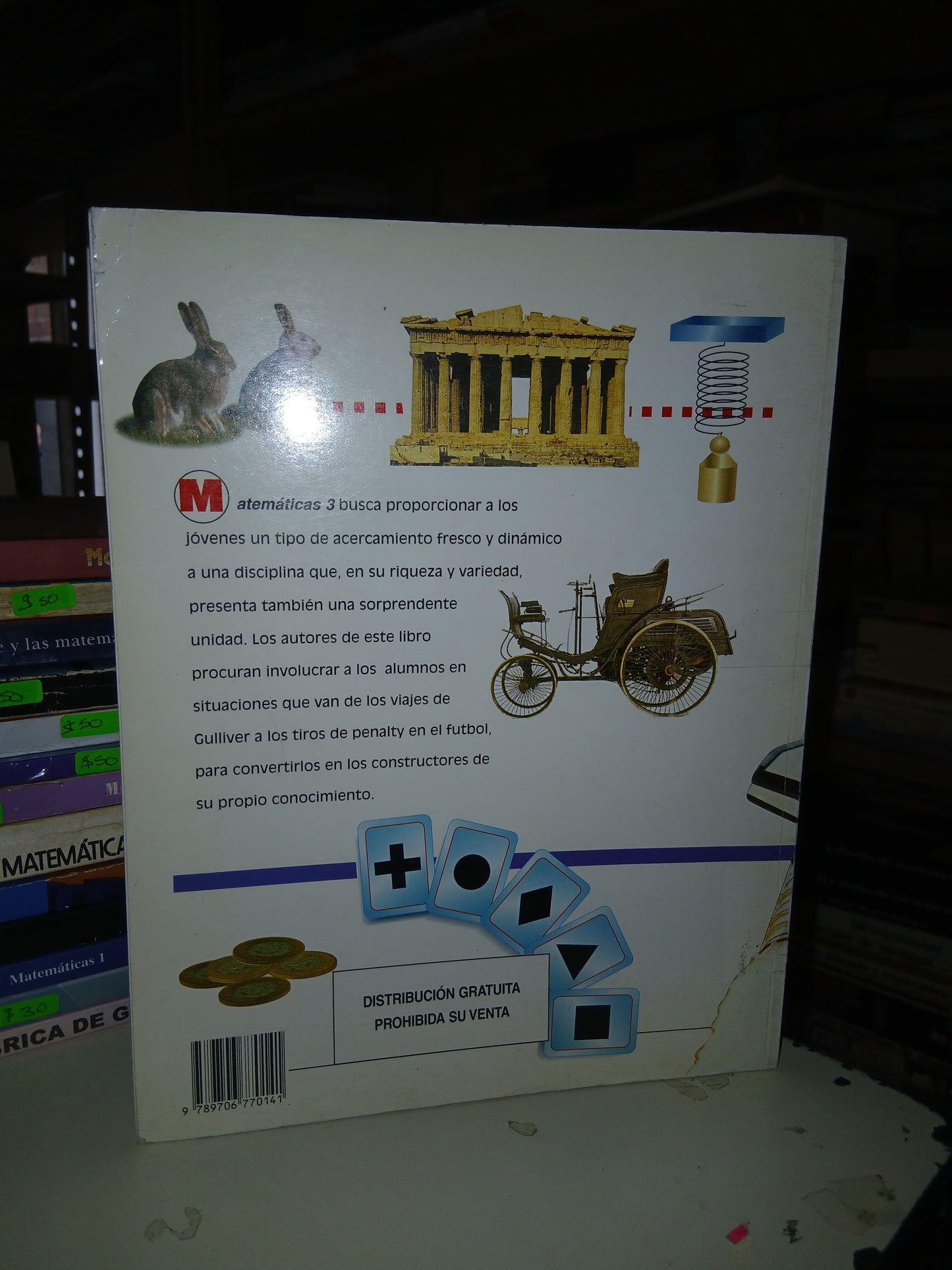 MATEMÁTICAS 3 (SECUNDARIA) POR CARLOS BOSCH GIRAL Y CLAUDIA GÓMEZ WULSCHNER USADO MATEMÁTICAS LITERARIO 207