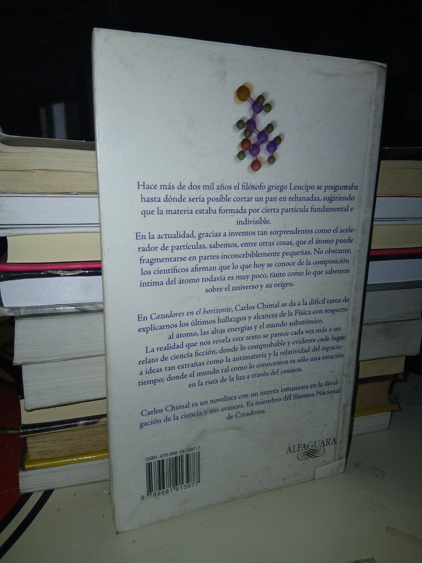 CAZADORES EN EL HORIZONTE UN VIAJE AL INTERIOR DEL ÁTOMO CARLOS CHIMAL USADO NOVELA LITERARIO 207