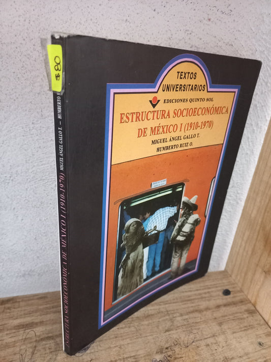 ESTRUCTURA SOCIOECONÓMICA DE MÉXICO I (1910-1970) POR MIGUEL ÁNGEL GALLO T. Y HUMBERTO RUIZ O. USADO HISTORIA LITERARIO 305